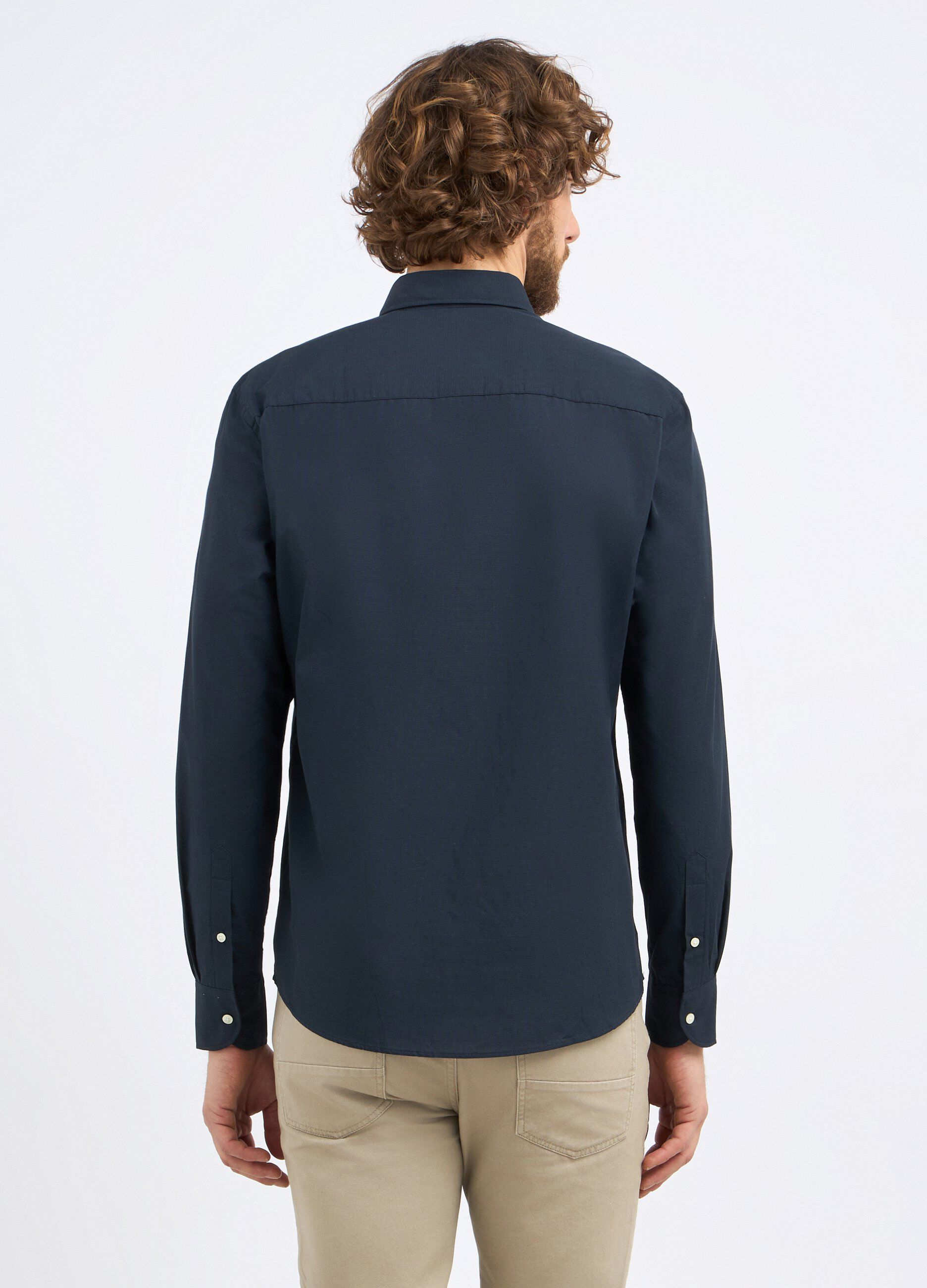 Camicia a micro quadri uomo_1
