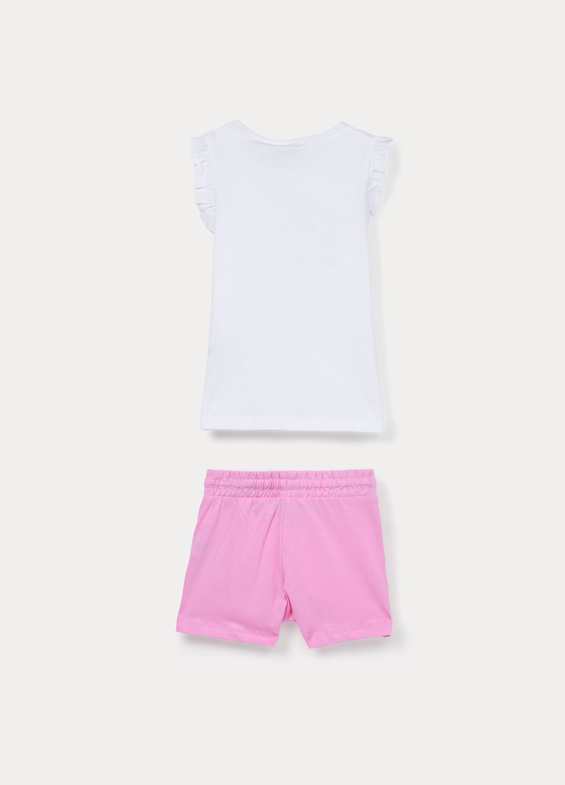 Jogging set in jersey di puro cotone bambina_1