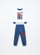 Set pigiama lungo in jersey di puro cotone bambino _0
