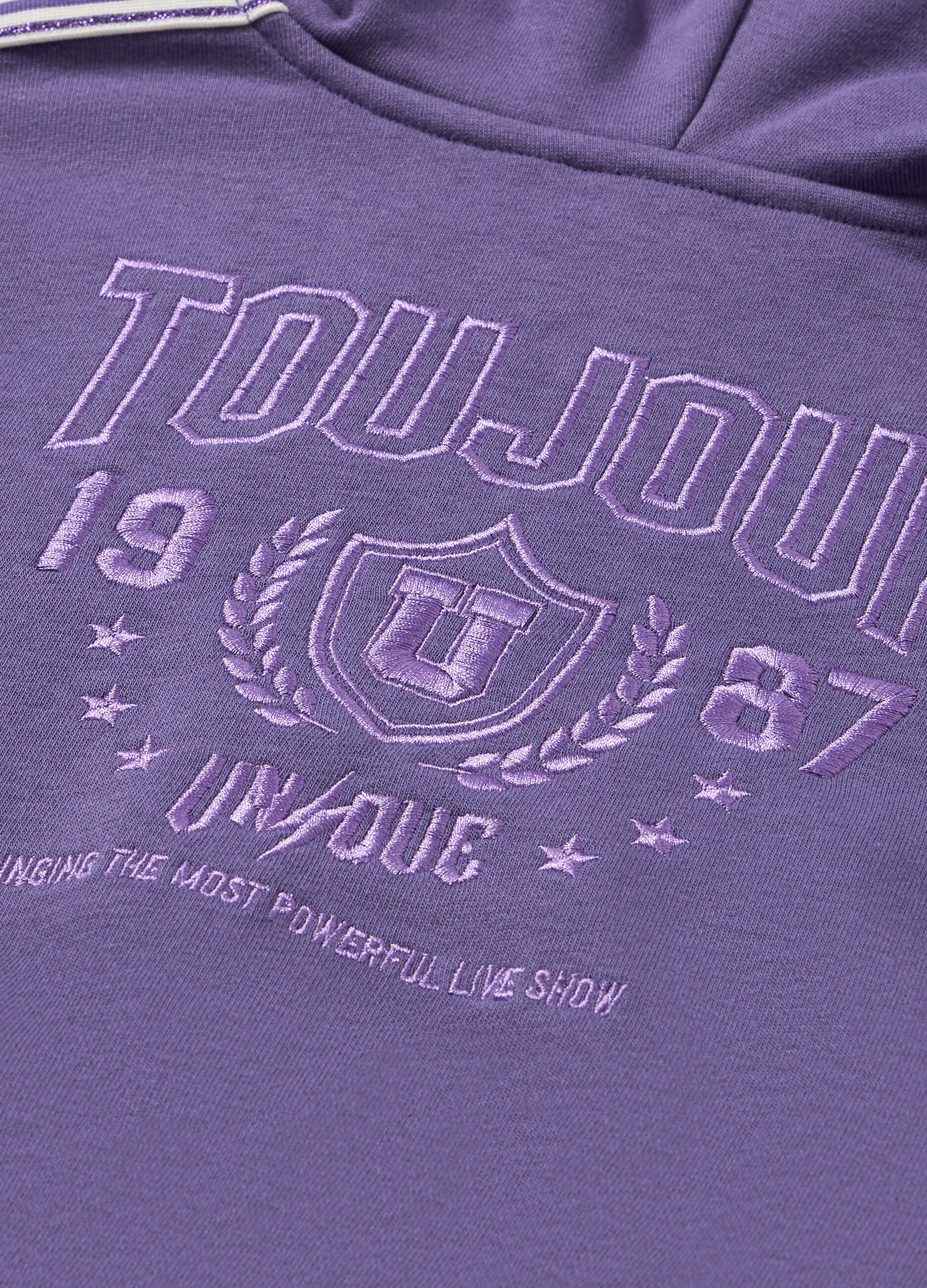 Felpa con cappuccio full zip ragazza_1