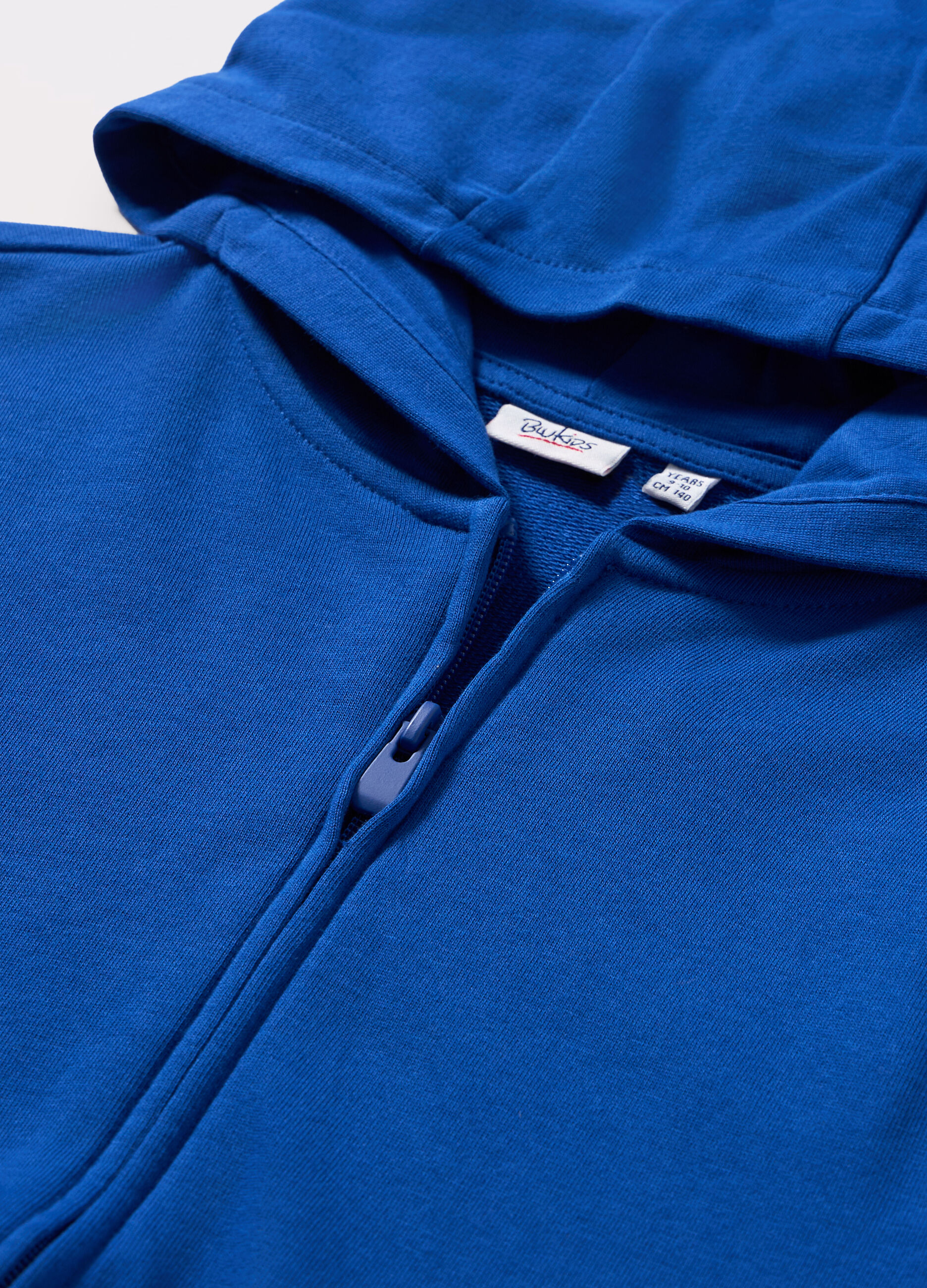 Felpa full zip con cappuccio in puro cotone ragazzo_1