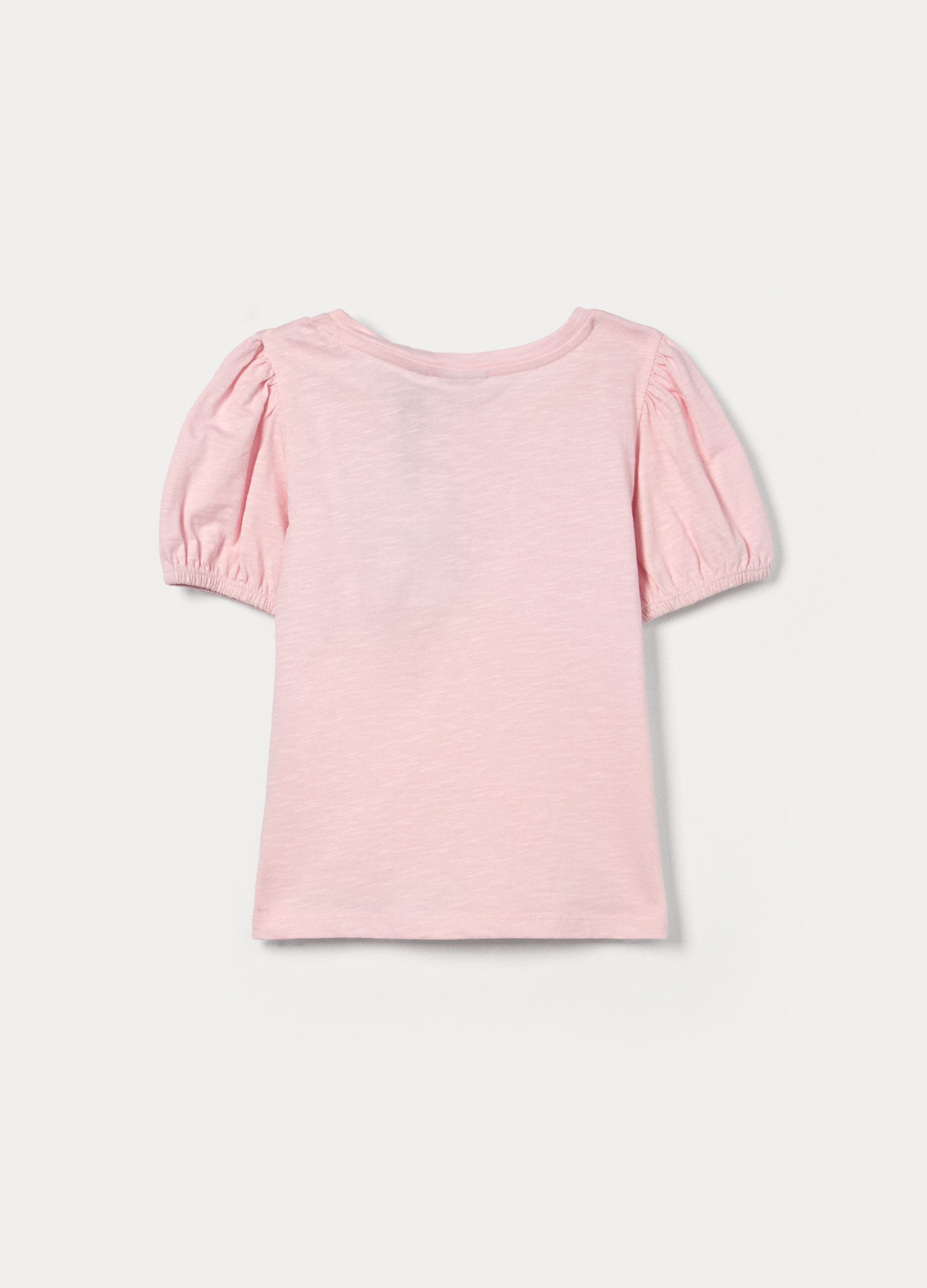 T-shirt in puro cotone slub bambina_1