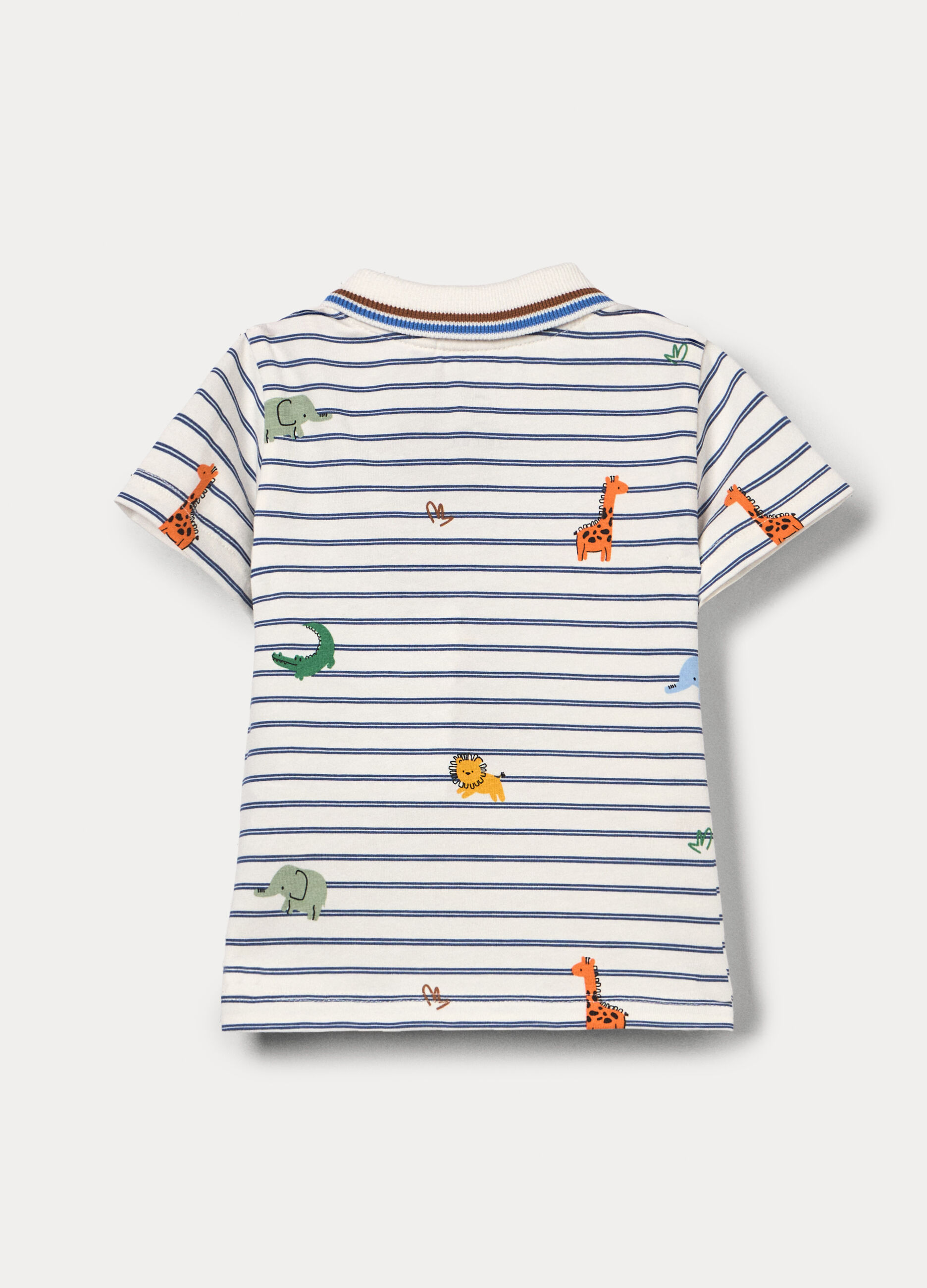 Polo in jersey di cotone stretch neonato_1