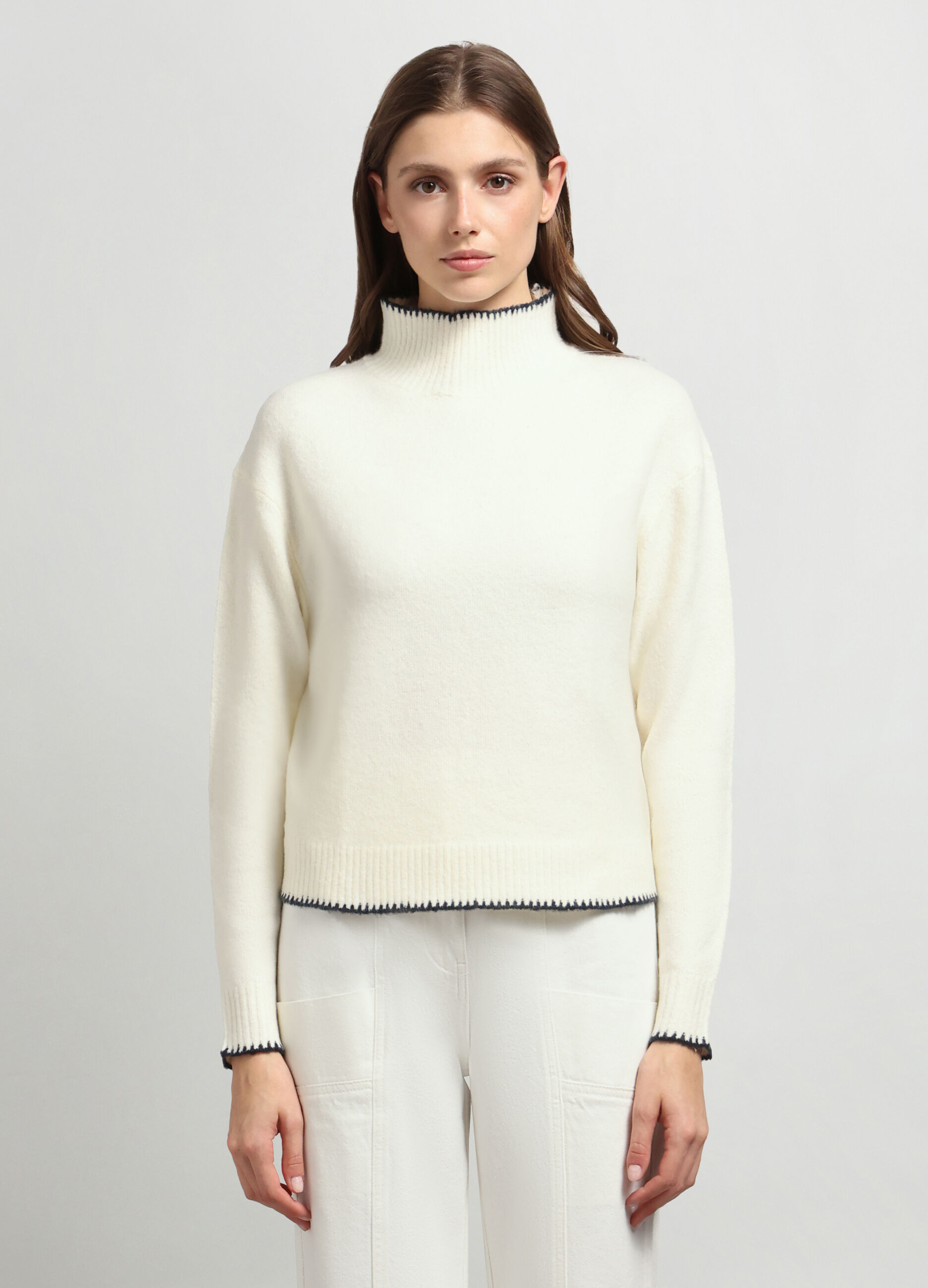 Tricot a collo alto donna_0