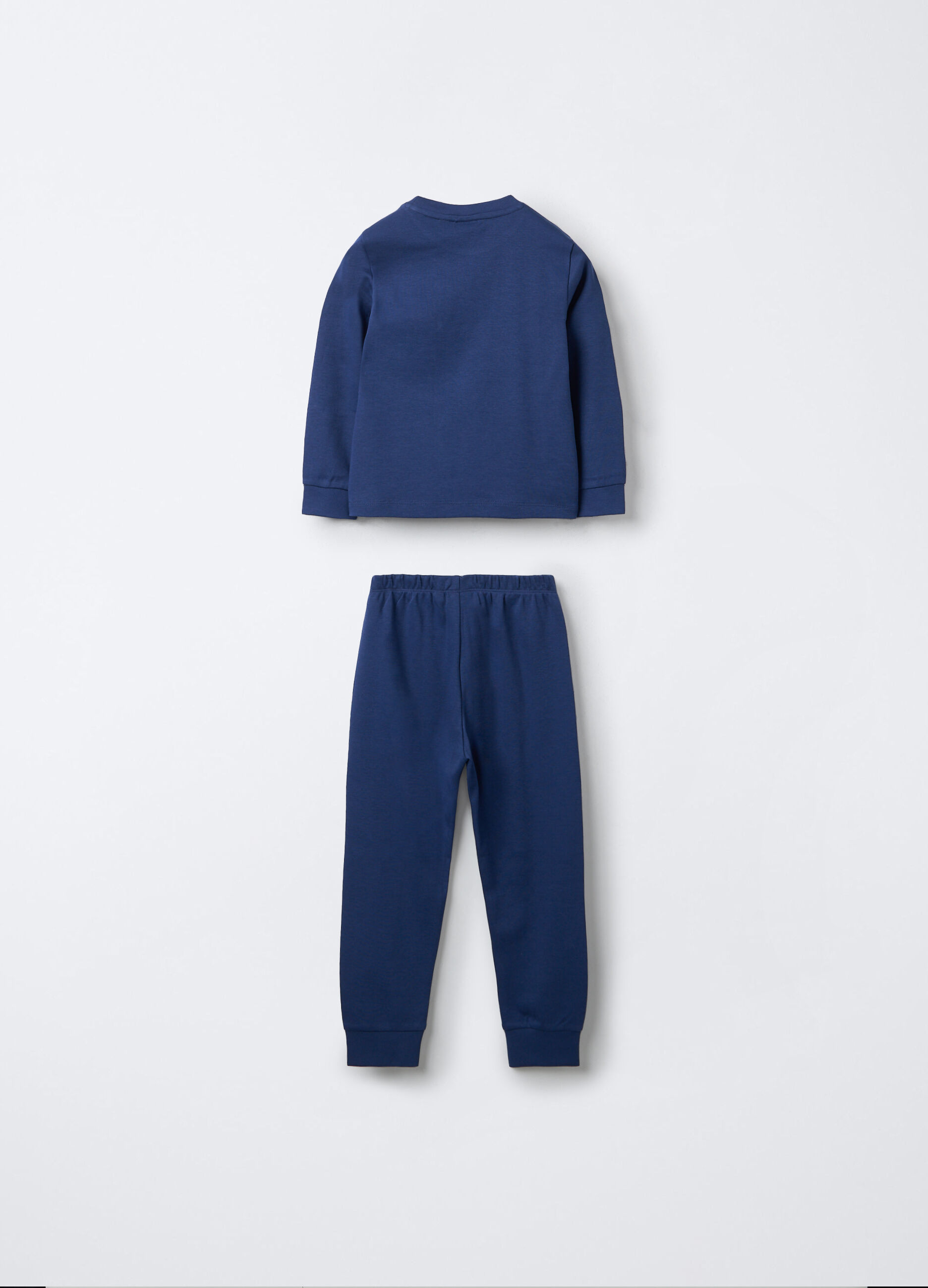 Set pigiama lungo in interlock di puro cotone bambino_1