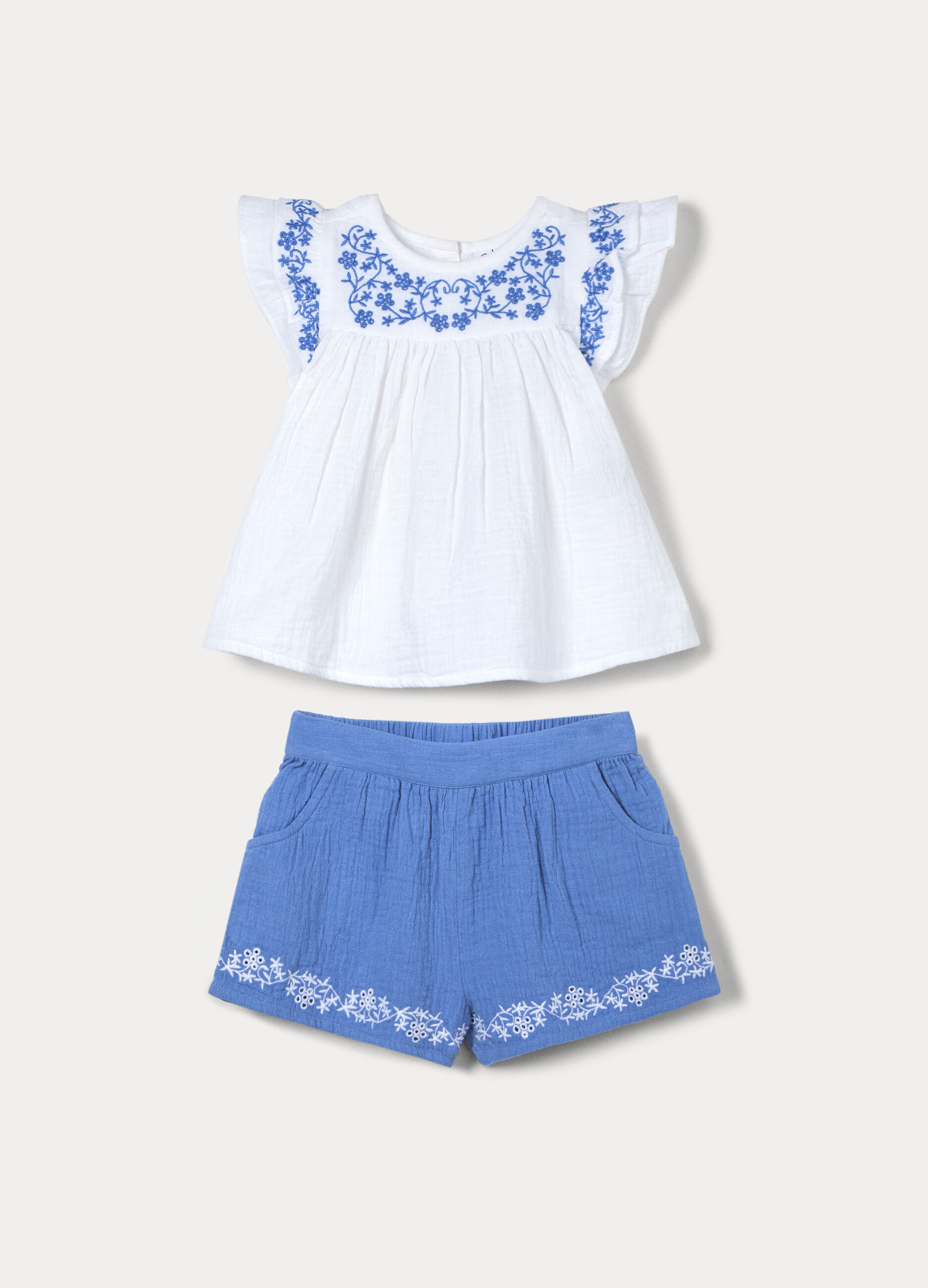 Jogging set in puro cotone bimba_0