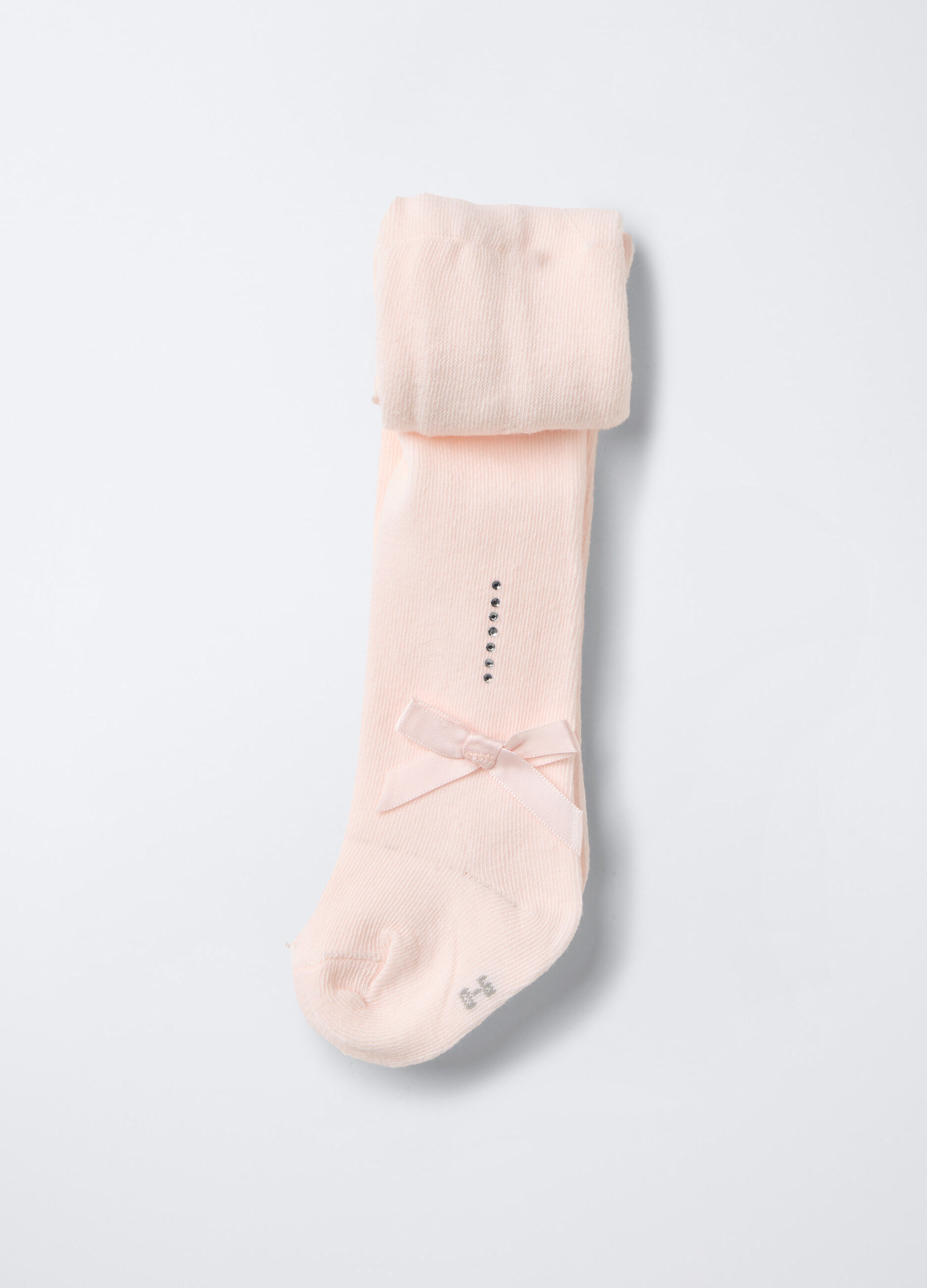 Collant misto cotone stretch _0