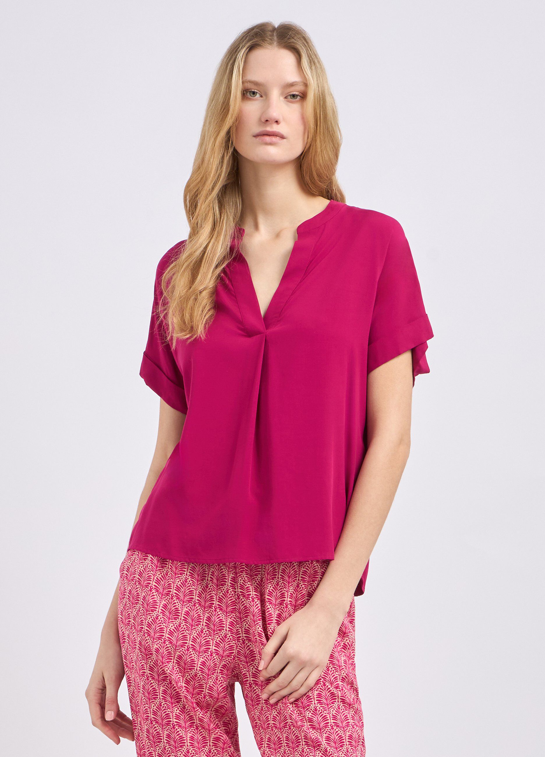 Blusa in pura viscosa donna_0