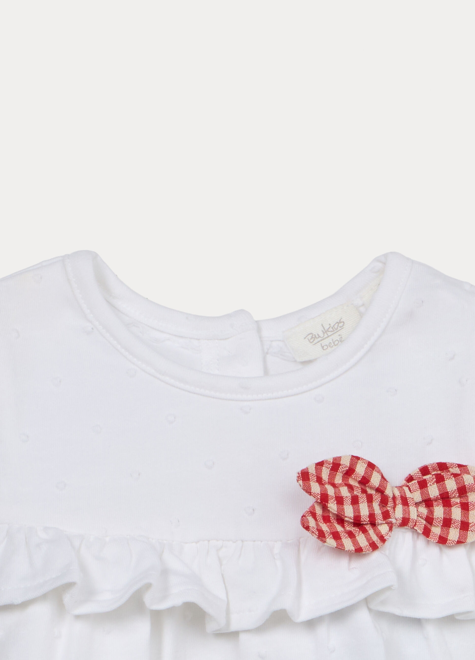 T-shirt in jersey di cotone stretch neonata_2