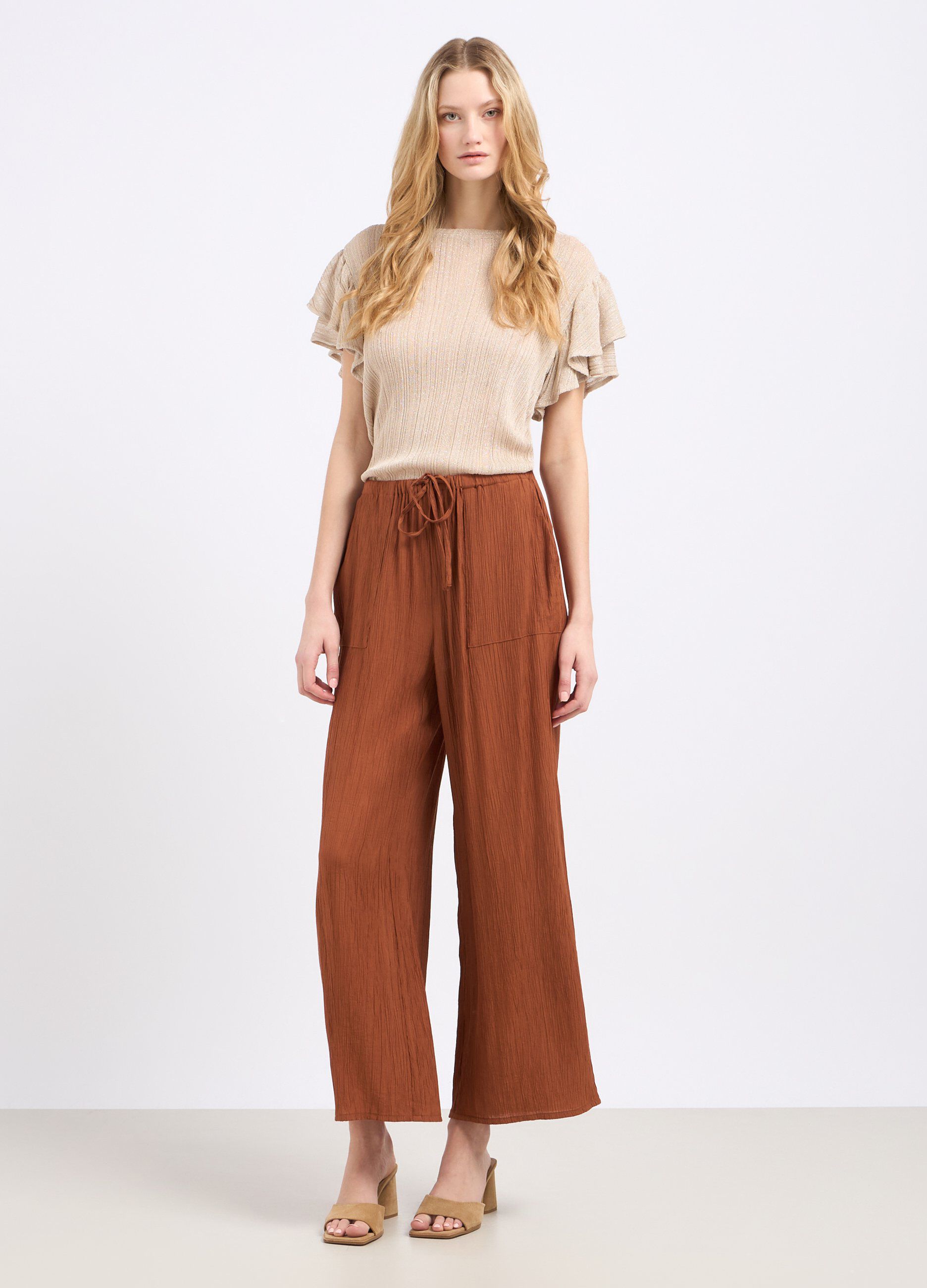Joggers crêpe donna_0
