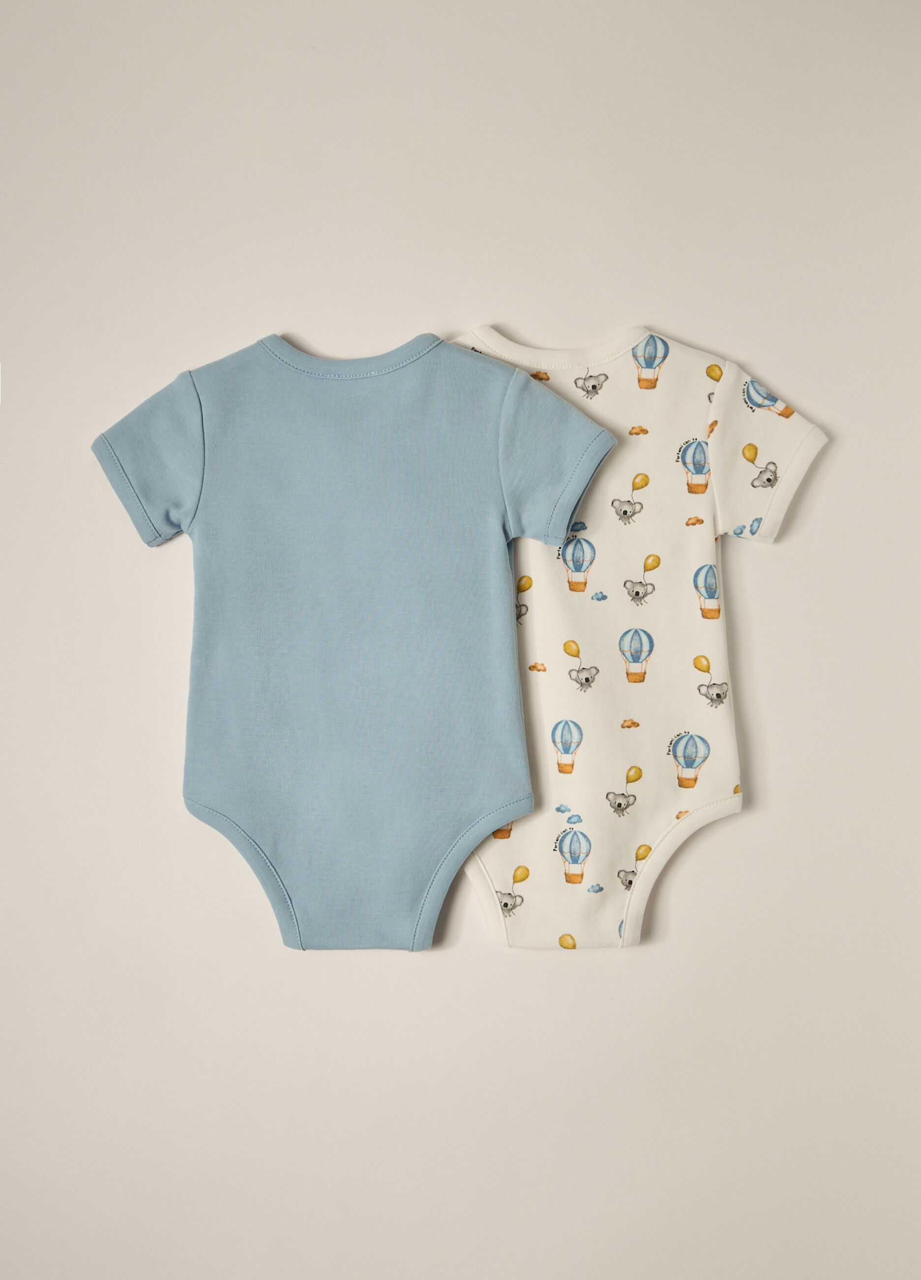 Pack 2 body in interlock di puro cotone IANA neonato_3