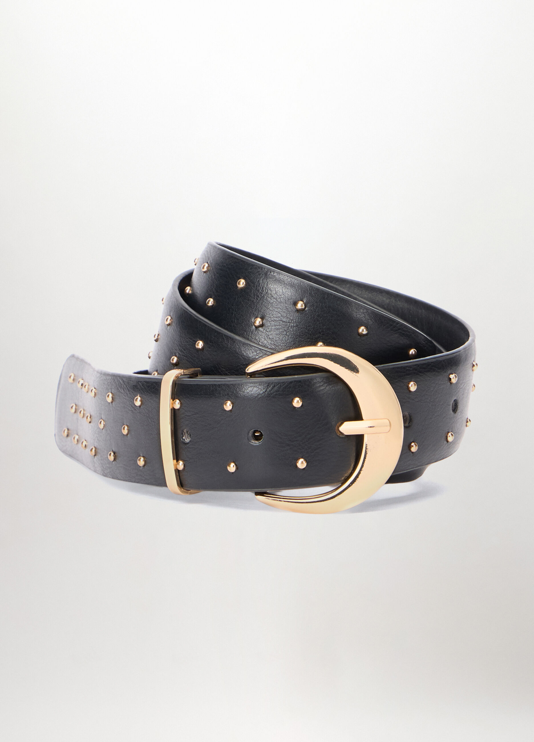 Cintura borchiata in ecopelle donna_0