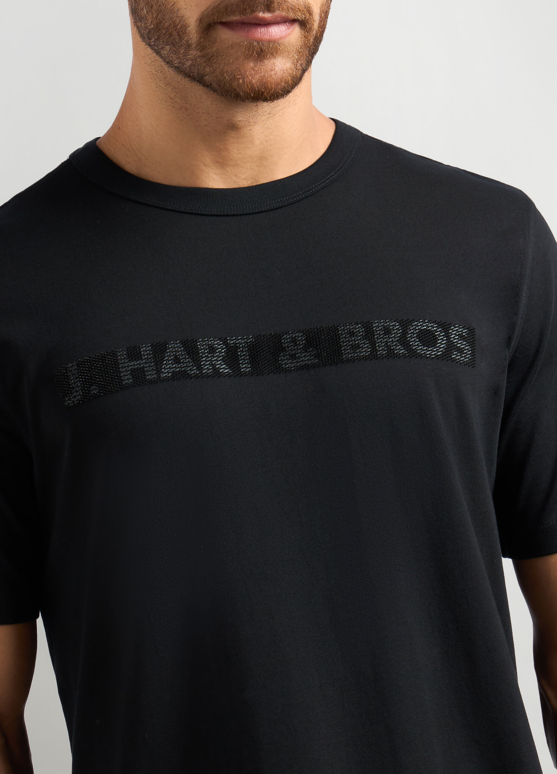 T-shirt con stampa in puro cotone uomo_2