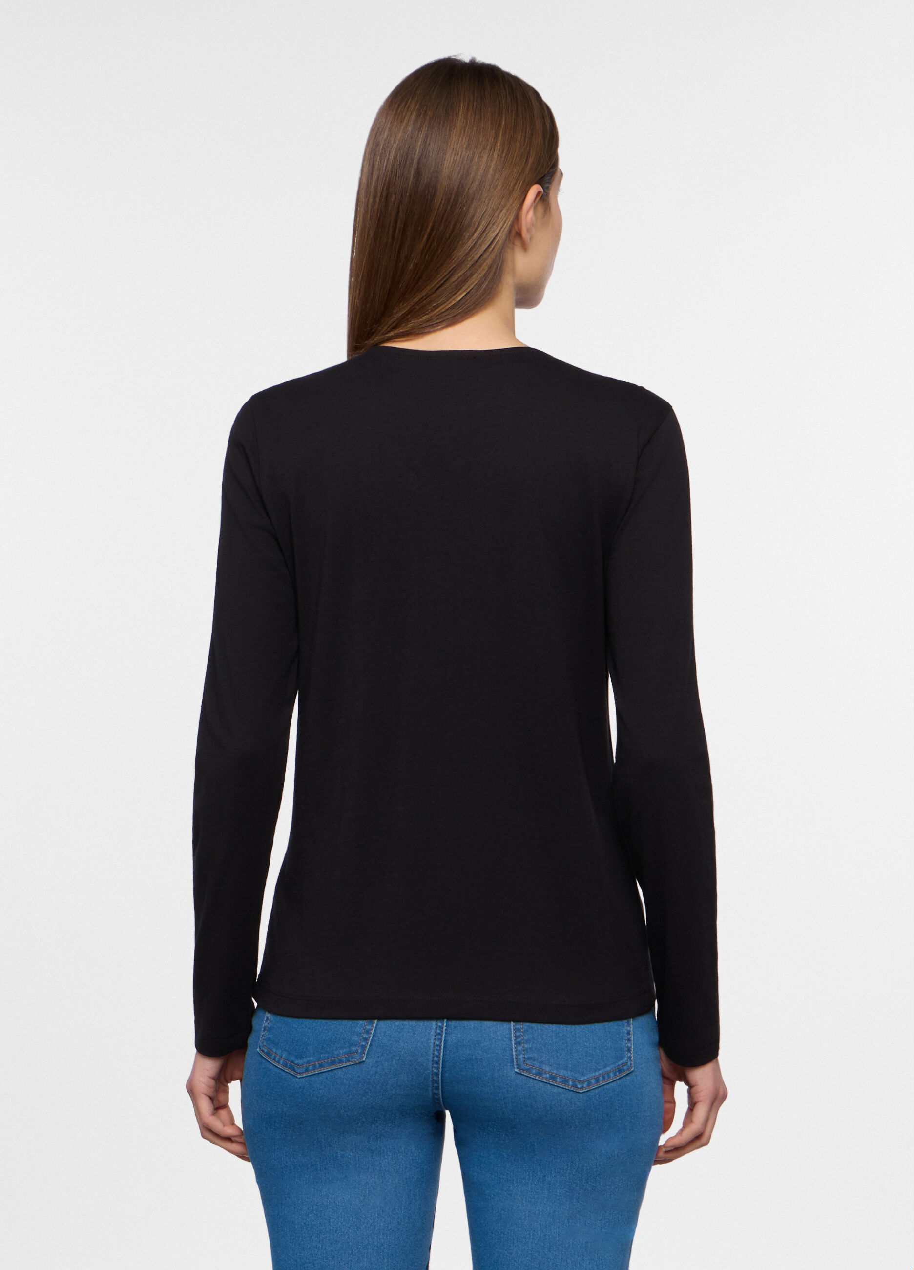 T-shirt girocollo donna_1