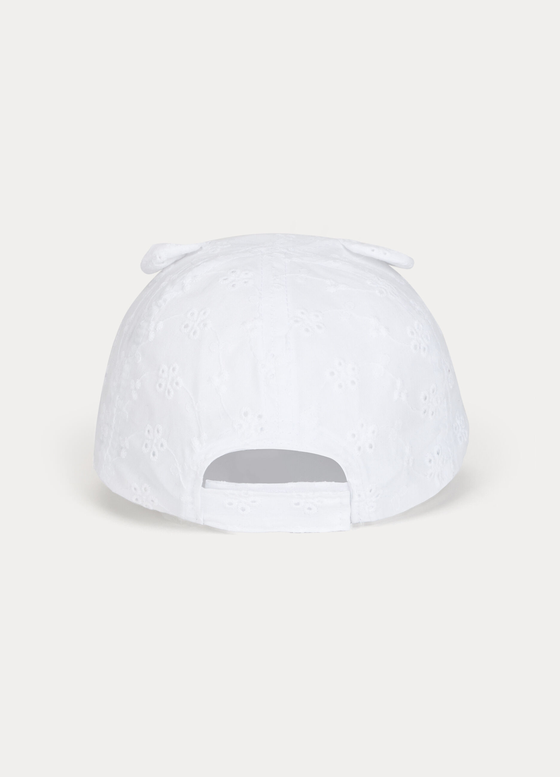 Cappello da baseball in sangallo neonata_1