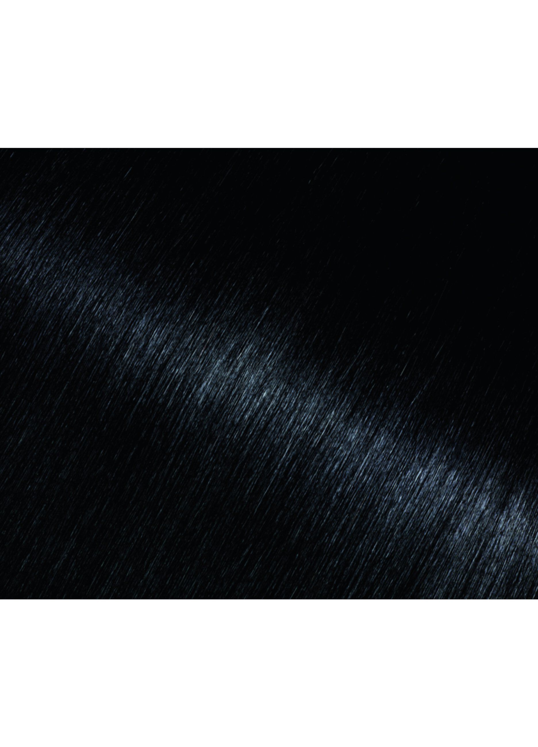 Garnier Tinta Capelli Olia, Colorazione permanente senza ammoniaca, copre il 100% dei capelli bianchi, Con oli di fiori di origine naturale, Nero Zaffiro (1.10).