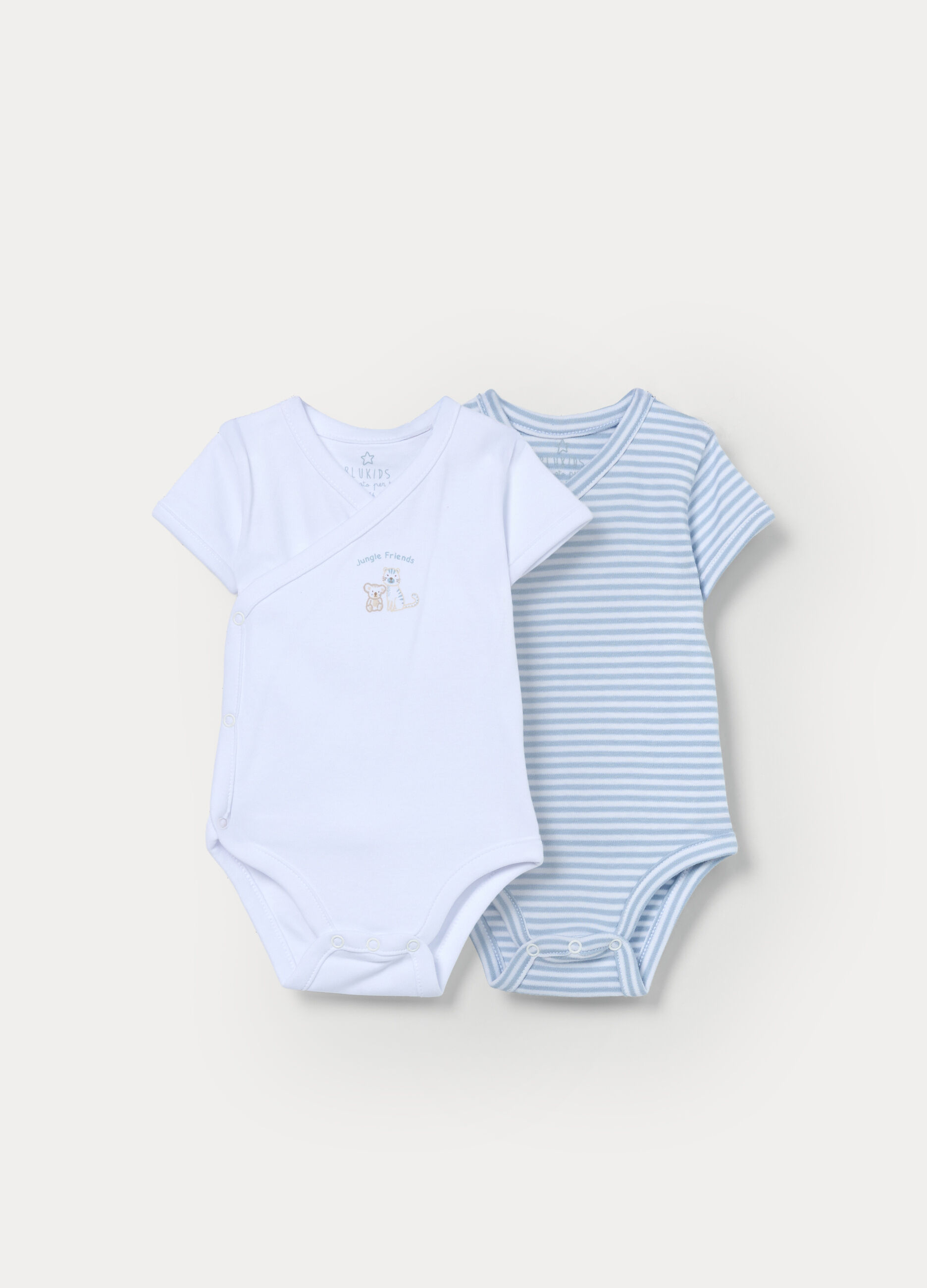 Pack 2 body in interlock di puro cotone neonato_0