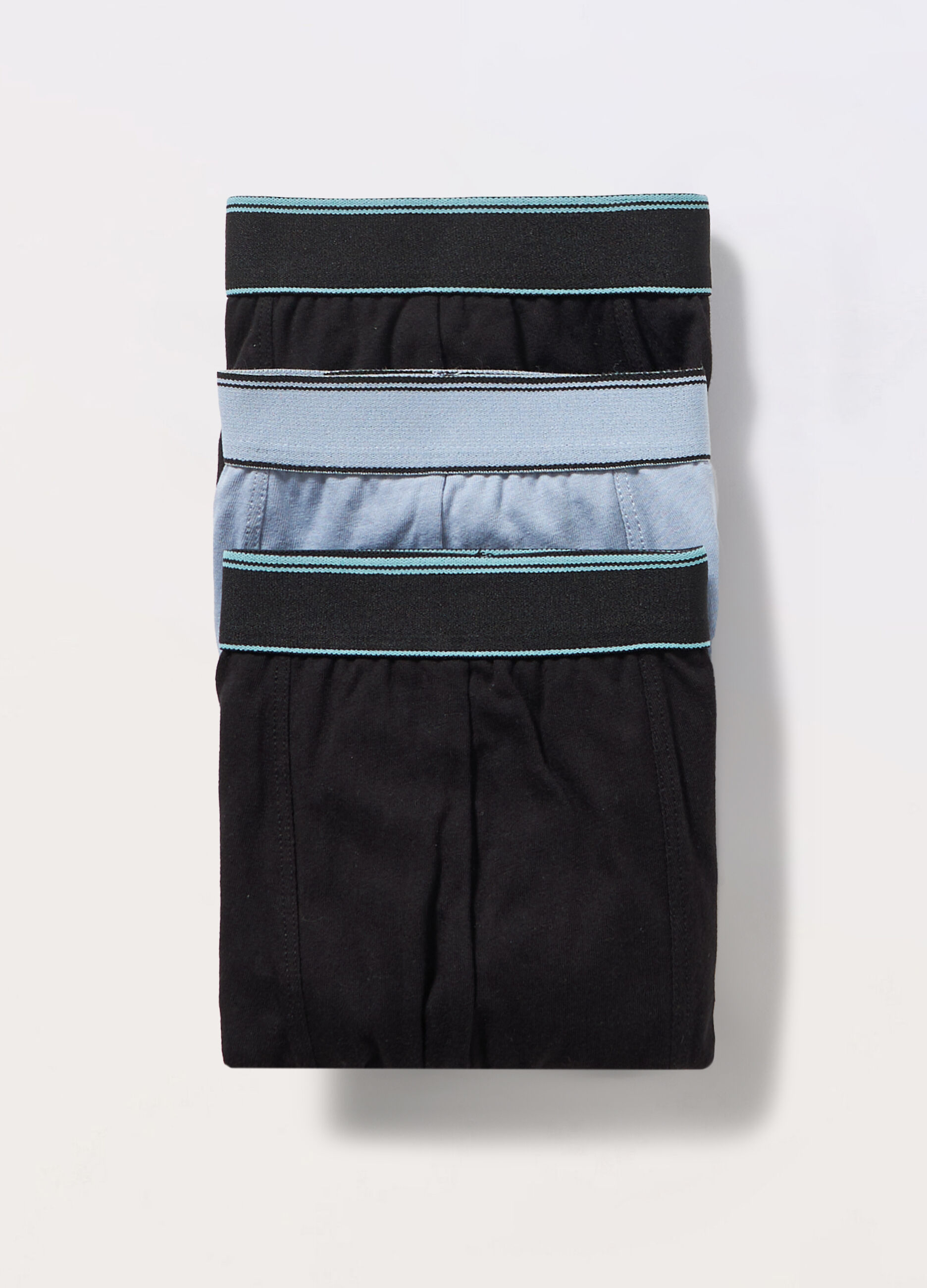 3 pack boxer in puro cotone con elastico uomo