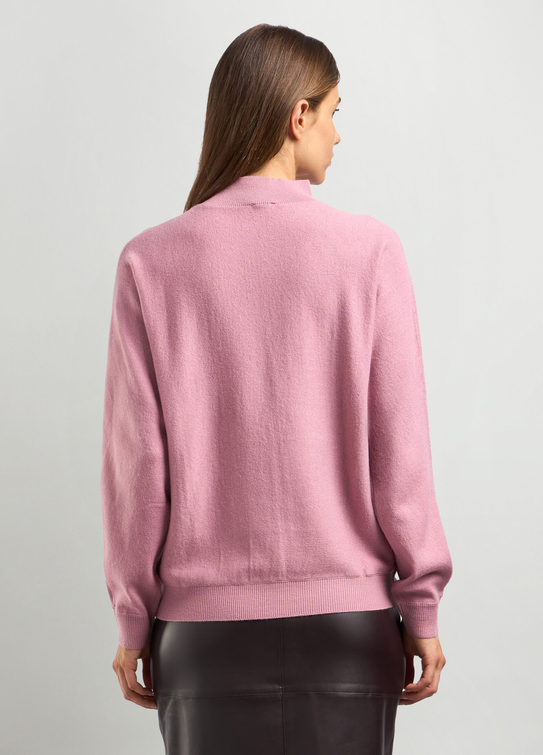 Tricot kimono a collo alto donna_1