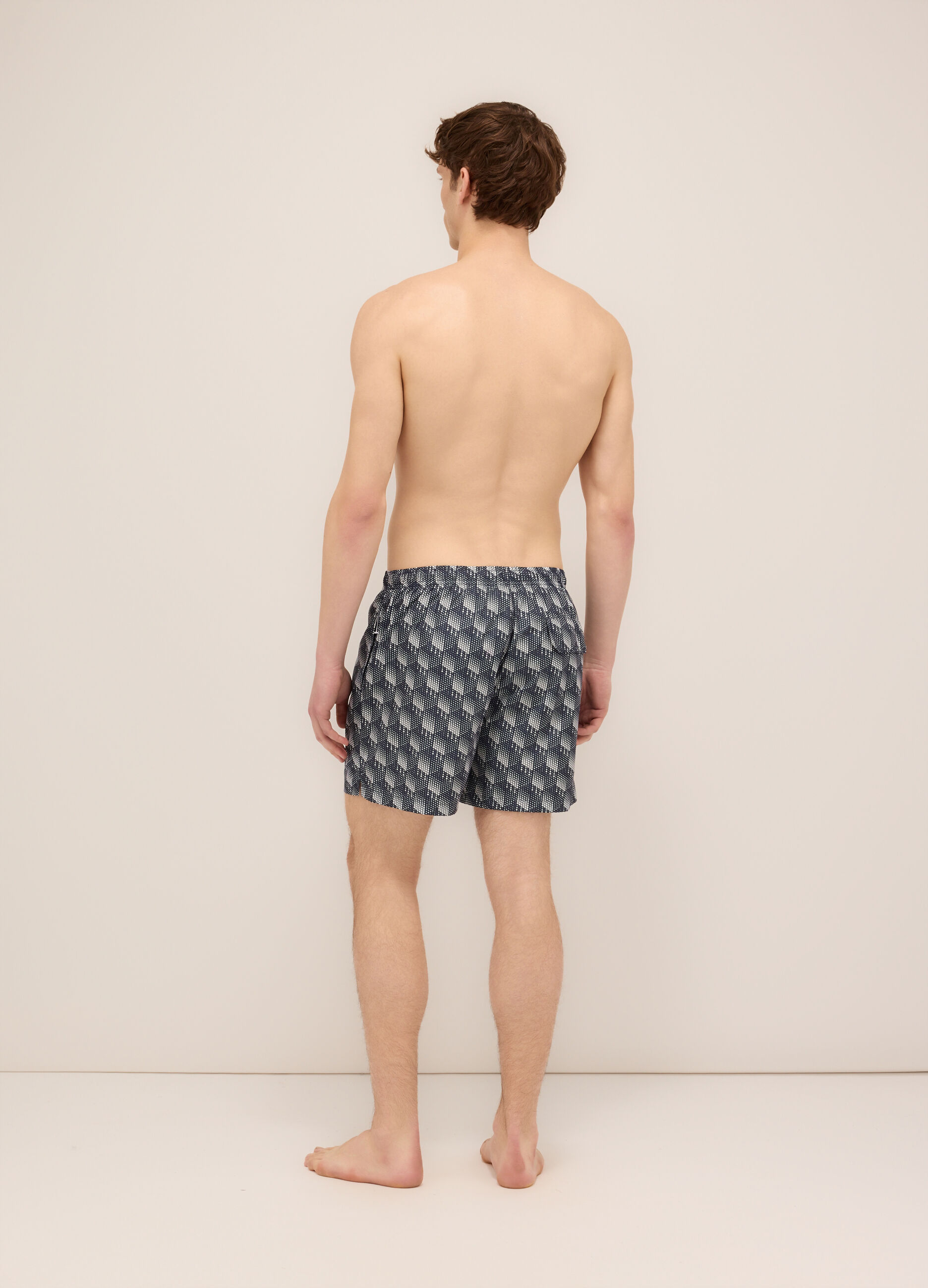 Boxer mare con stampa uomo_1