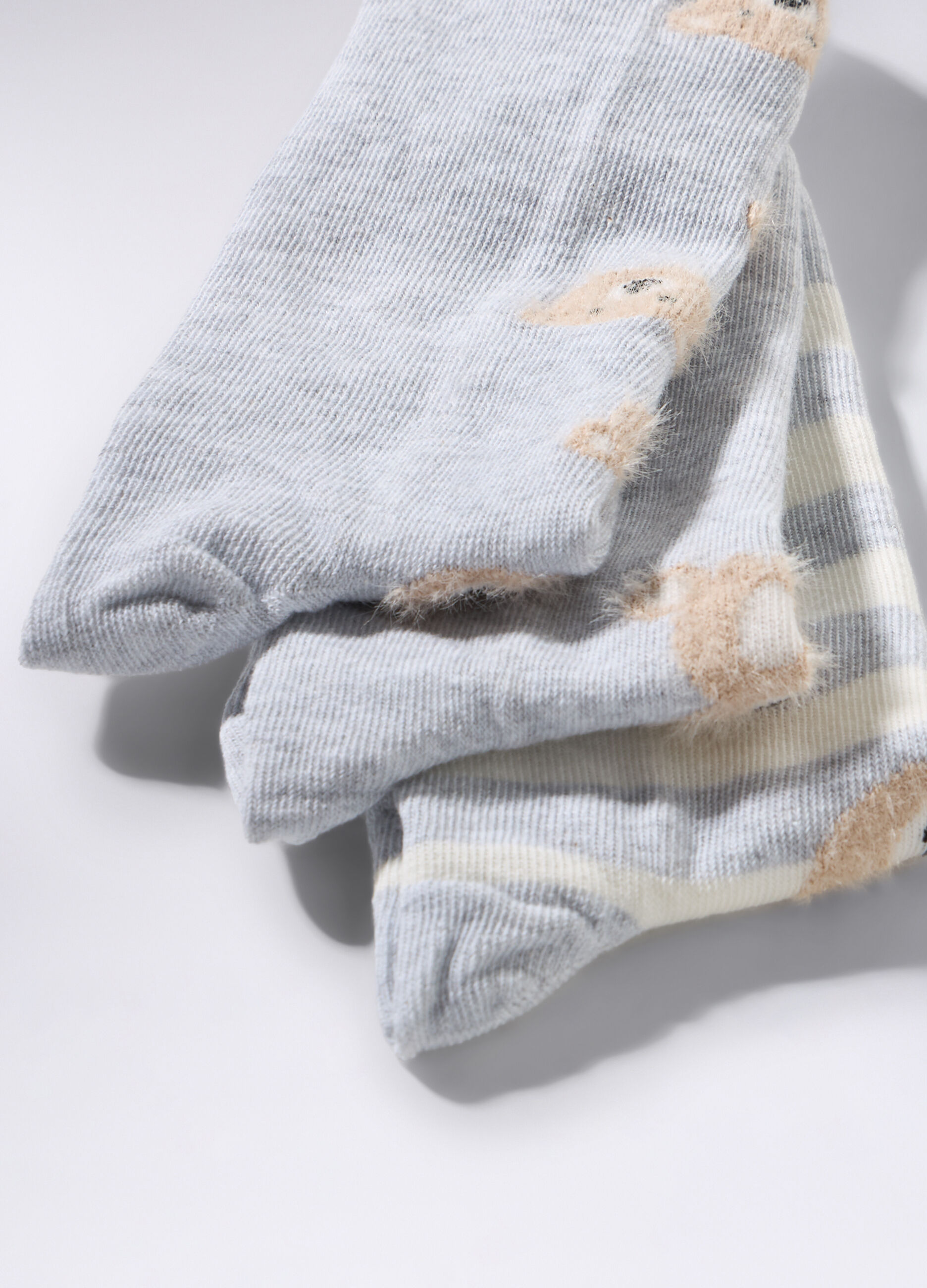 Pack 3 calze extra corte in cotone stretch donna