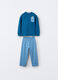 Set pigiama in interlock di puro cotone bambino_0
