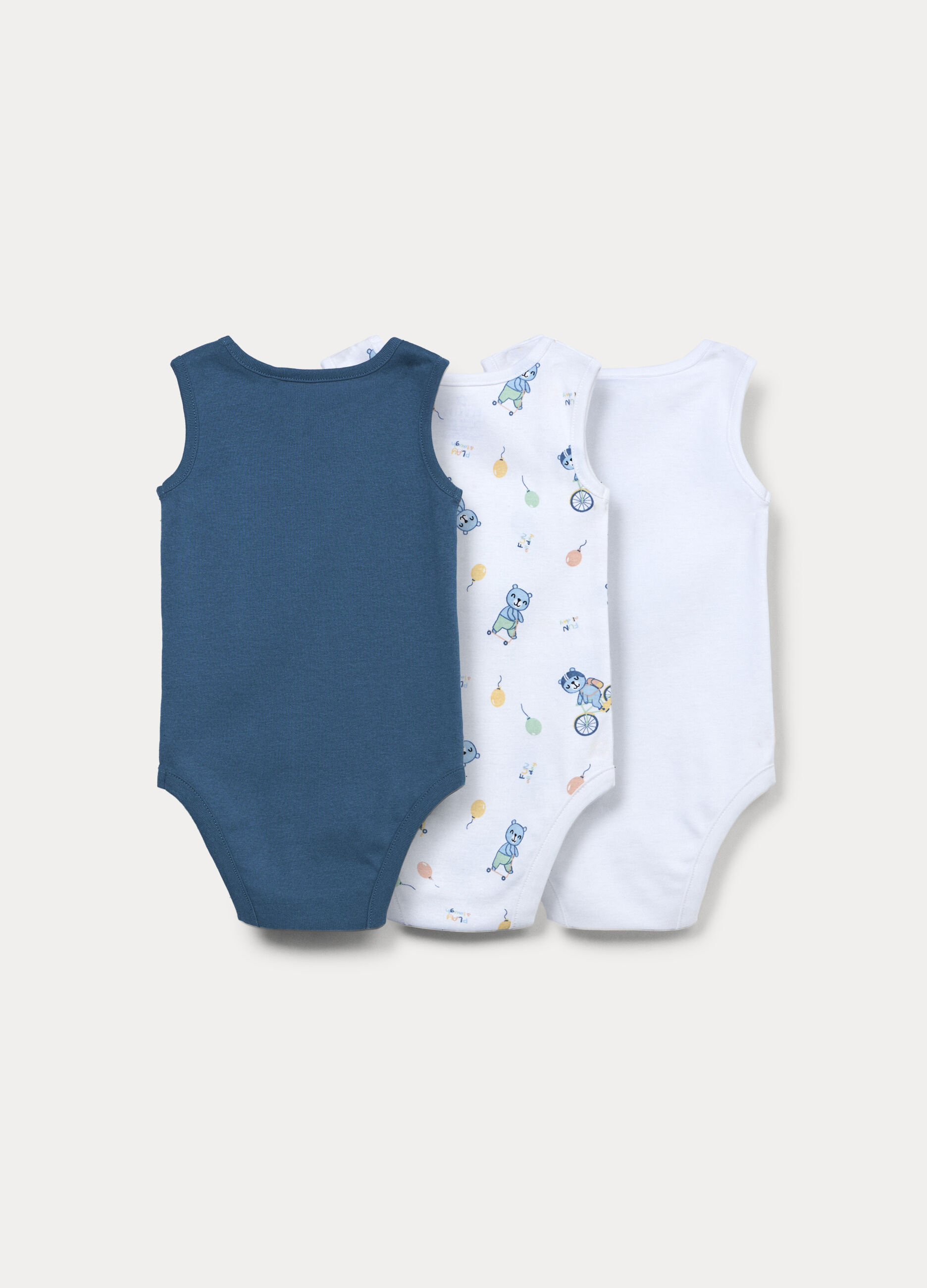 Pack 3 body in costina di puro cotone_1