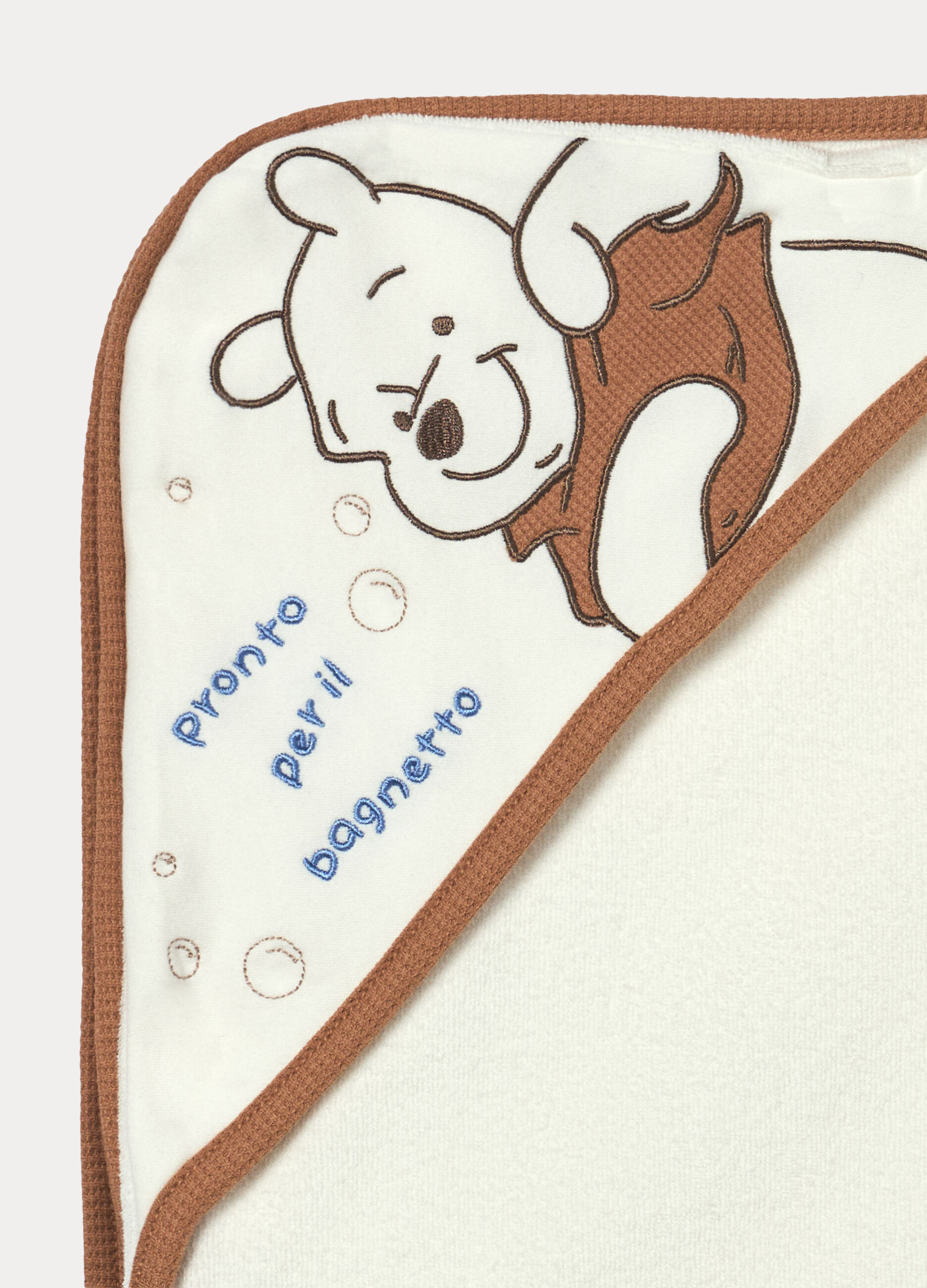 Asciugamano in spugna di puro cotone neonato_2