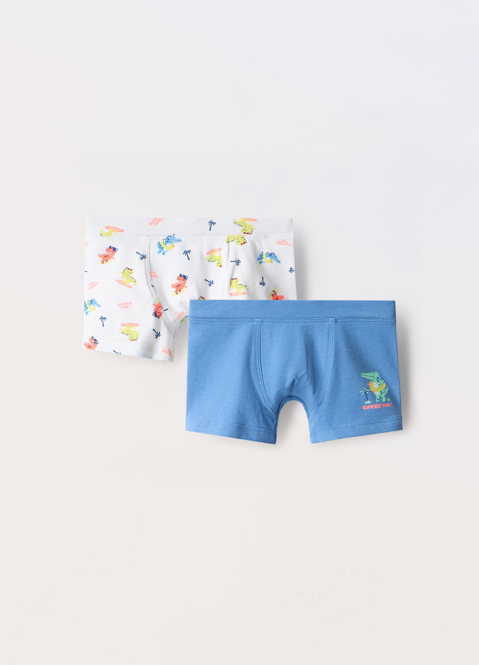 Pack 2 boxer in jersey di cotone stretch neonato_0