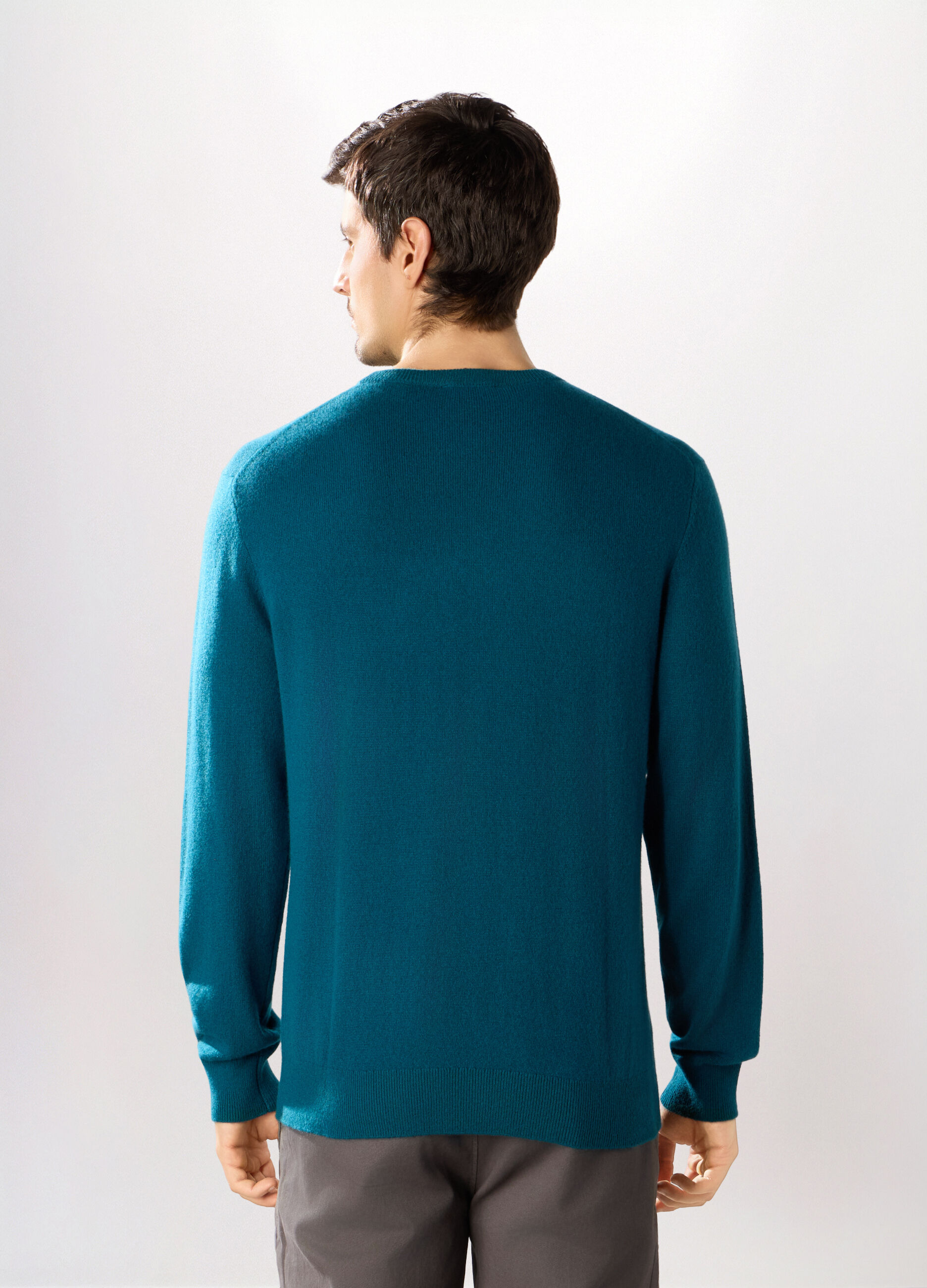 Maglione girocollo in cashmere uomo_1