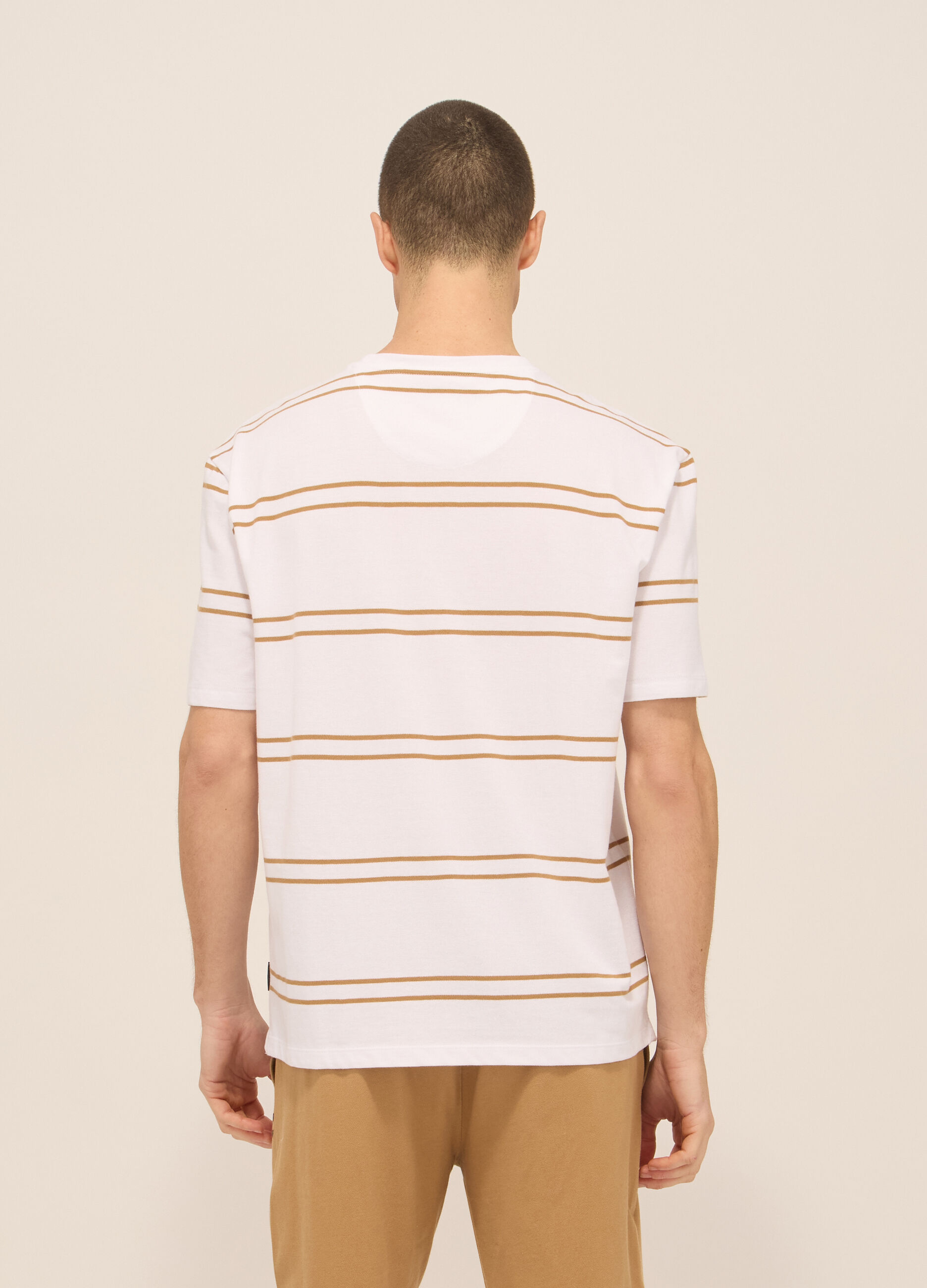 T-shirt girocollo in jersey di cotone uomo_1