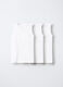 Pack 3 canotte in costina di puro cotone _0