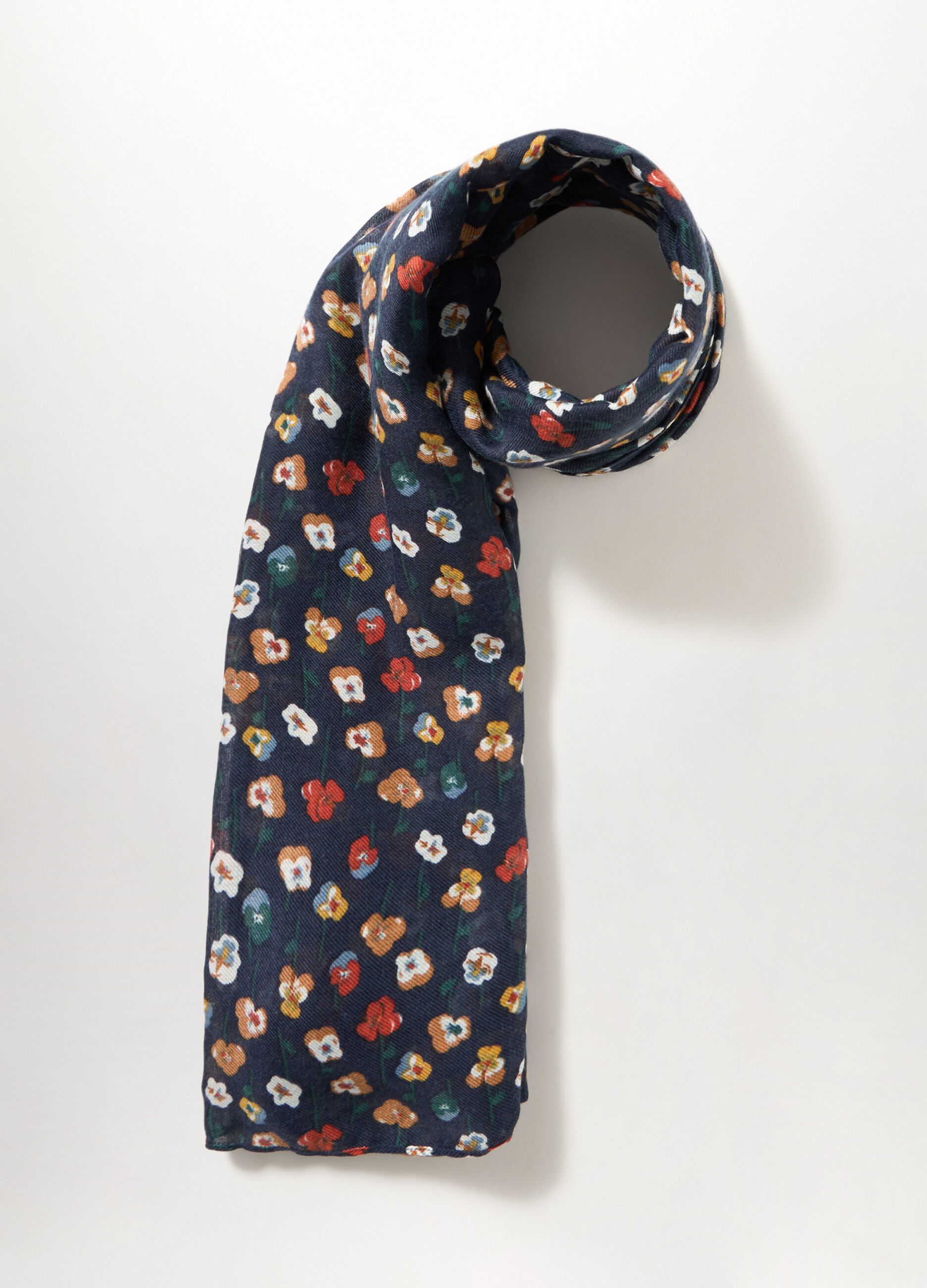 Sciarpa leggera in fantasia floreale donna_1