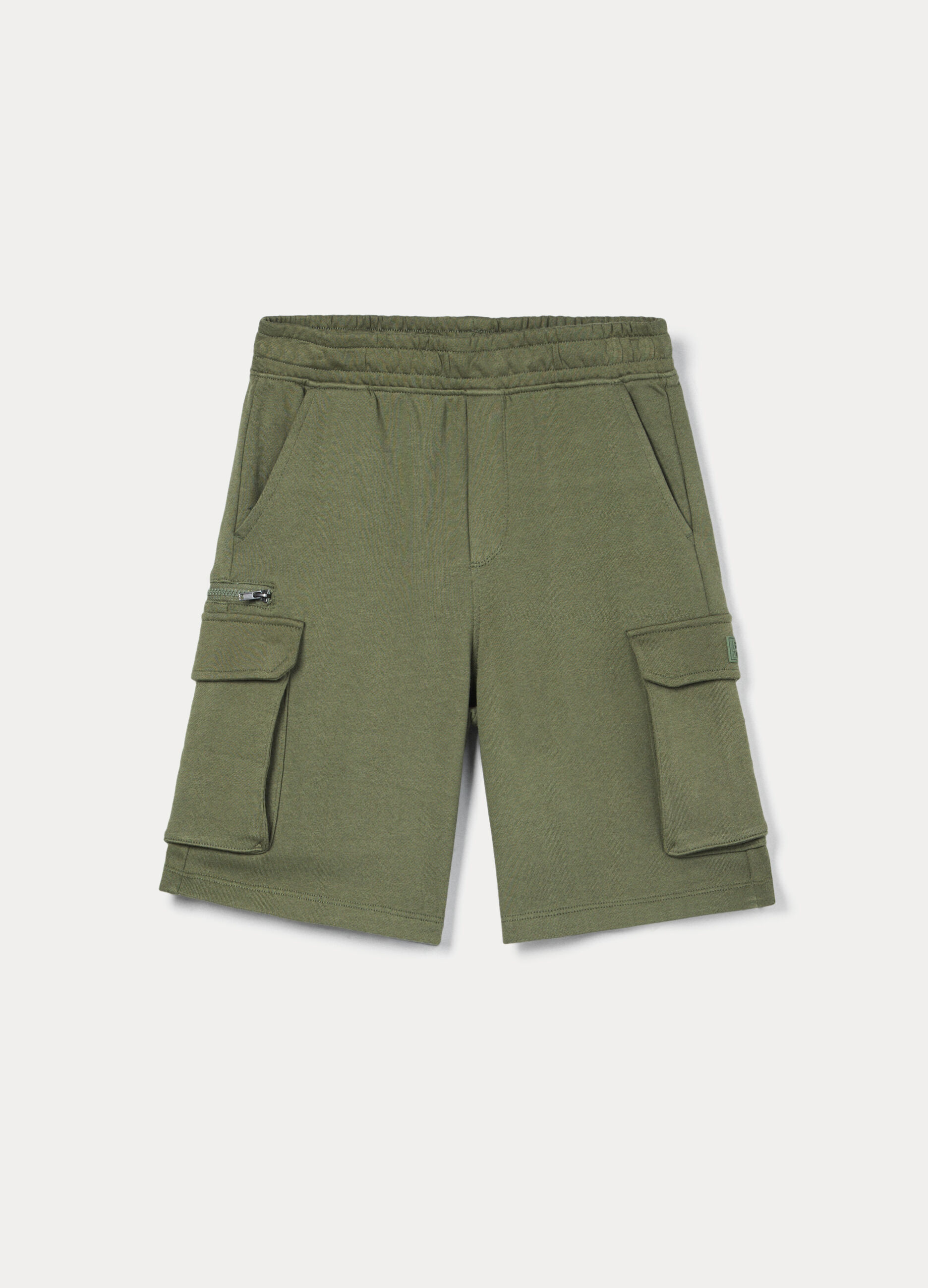 Shorts in french terry di puro cotone ragazzo_0