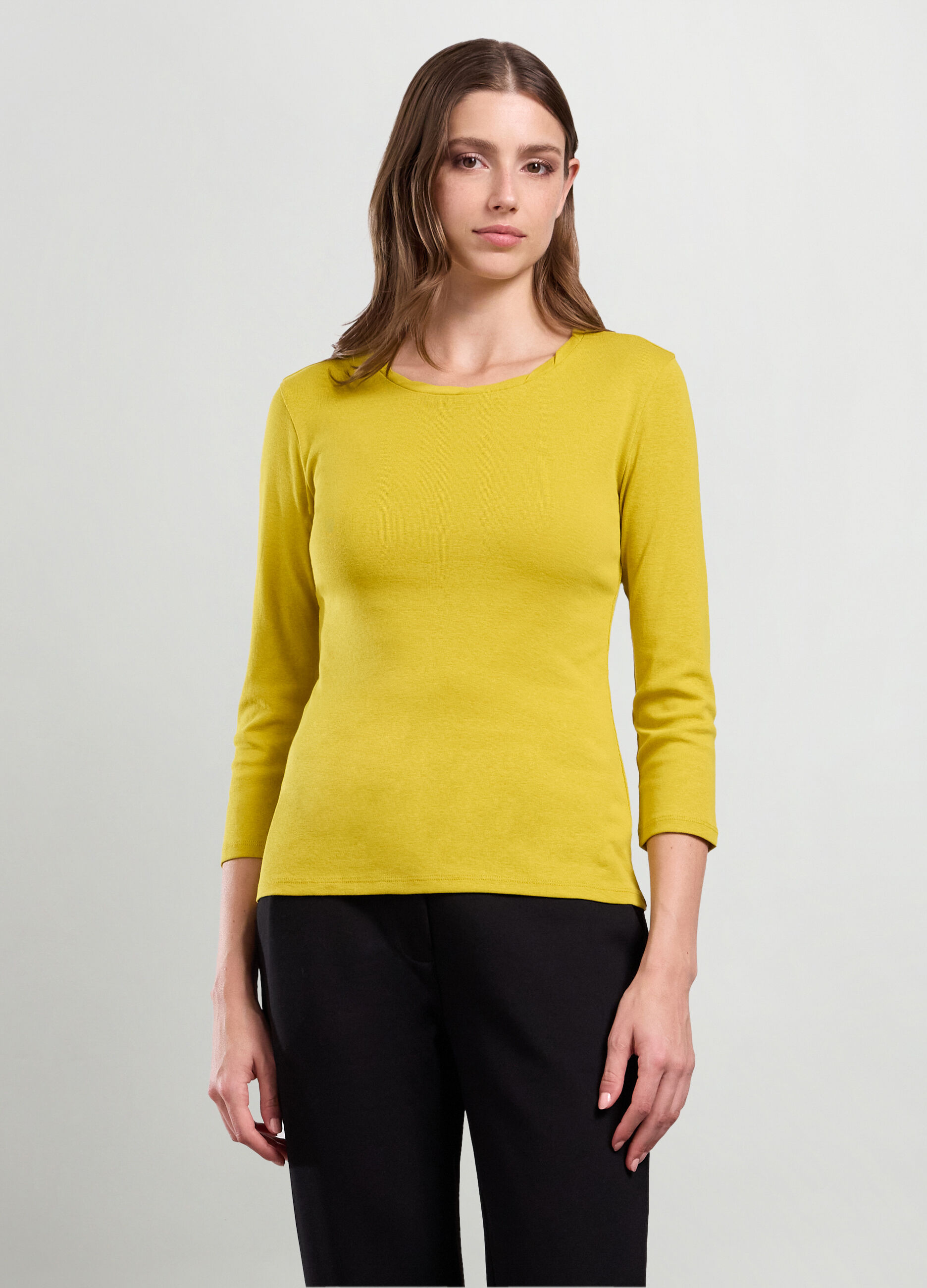 T-shirt in puro cotone donna_0