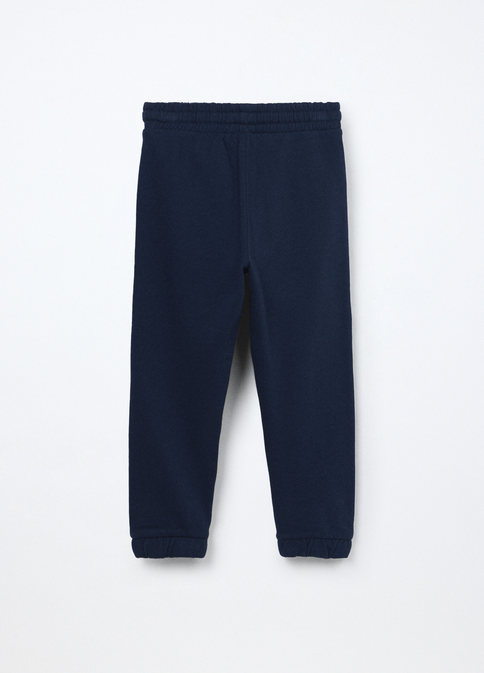 Jogger in french terry di puro cotone bambina_1