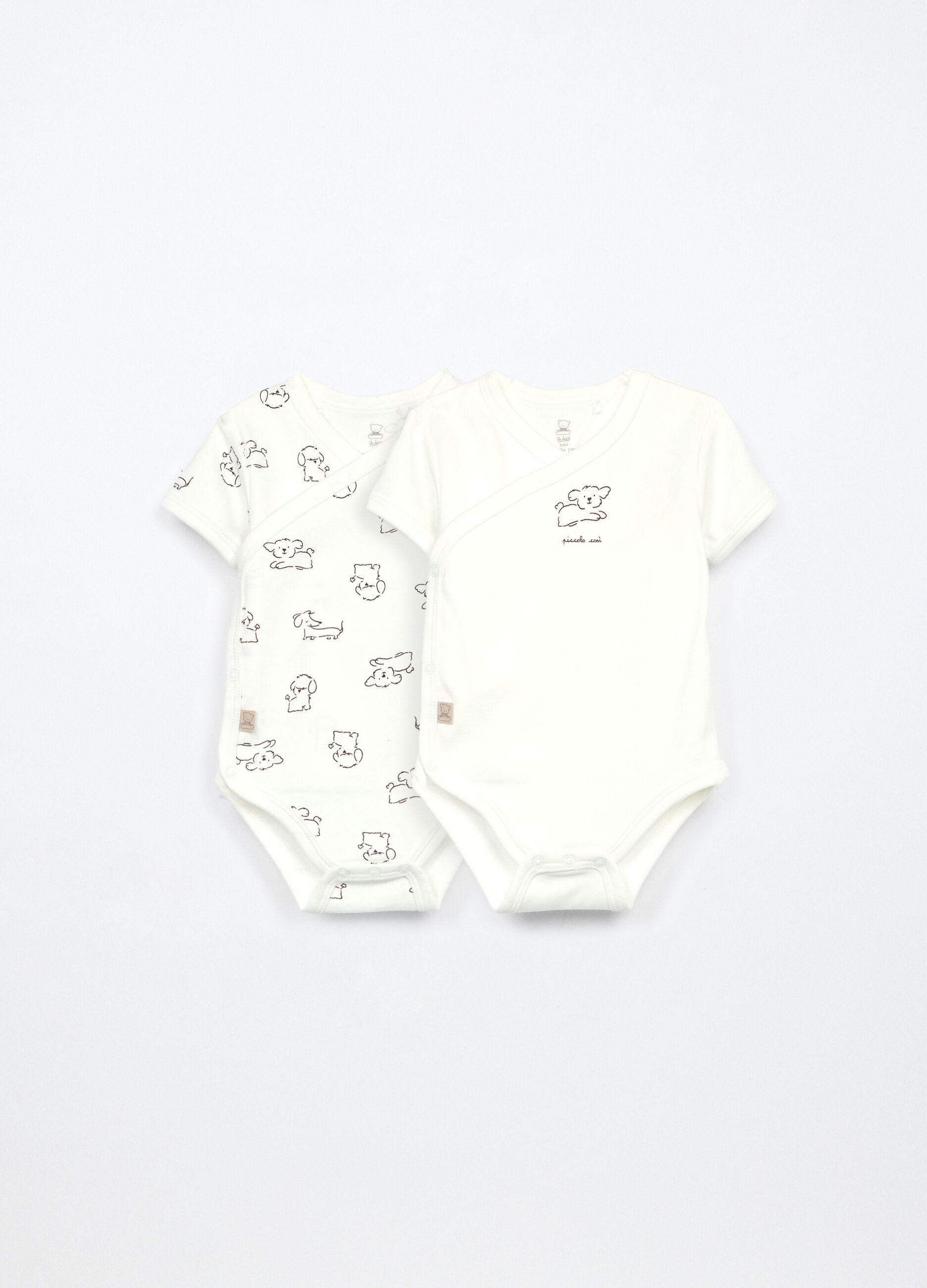Pack 2 body in interlock di puro cotone neonato_0