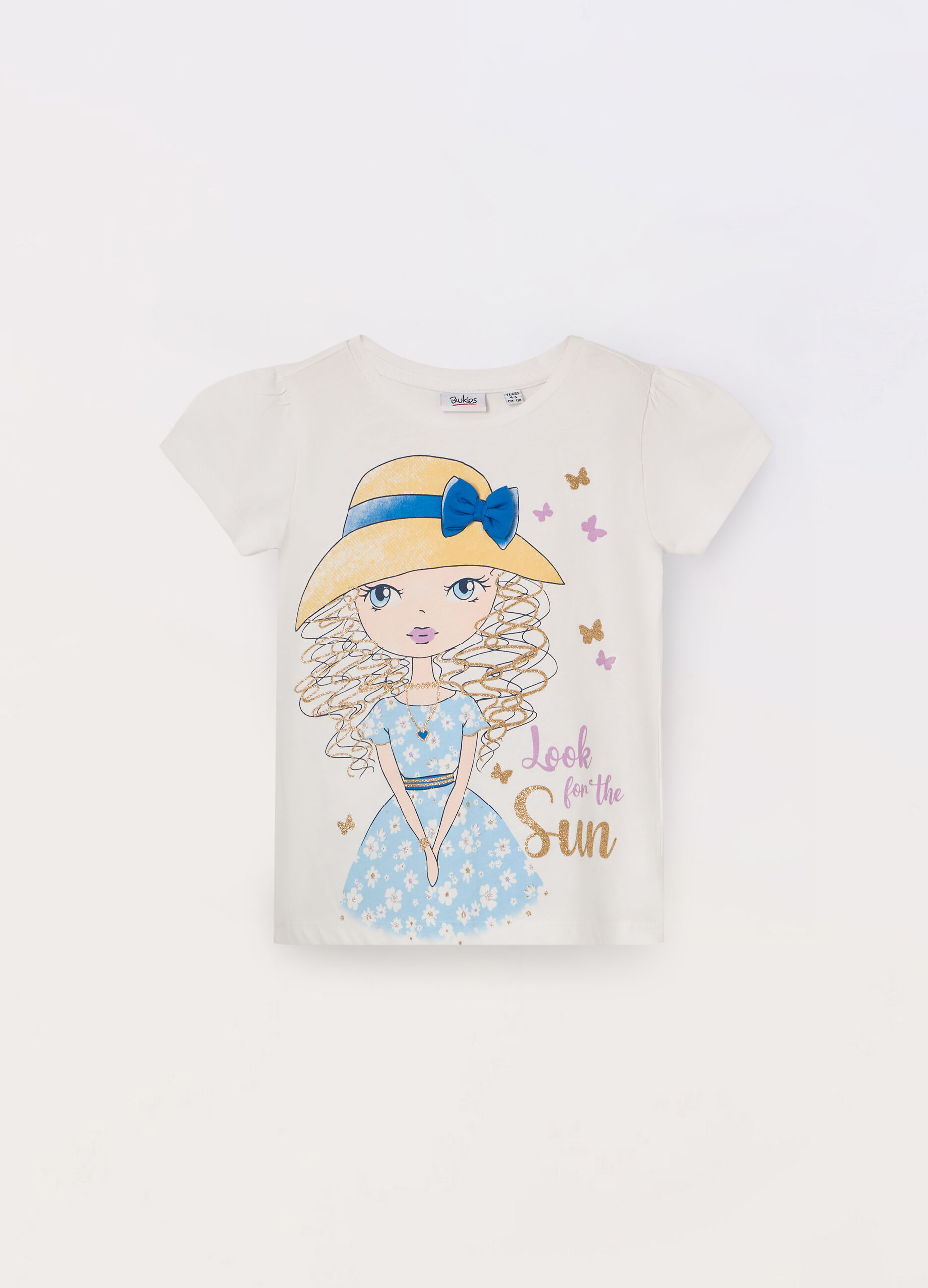 T-shirt in puro cotone bambina_0