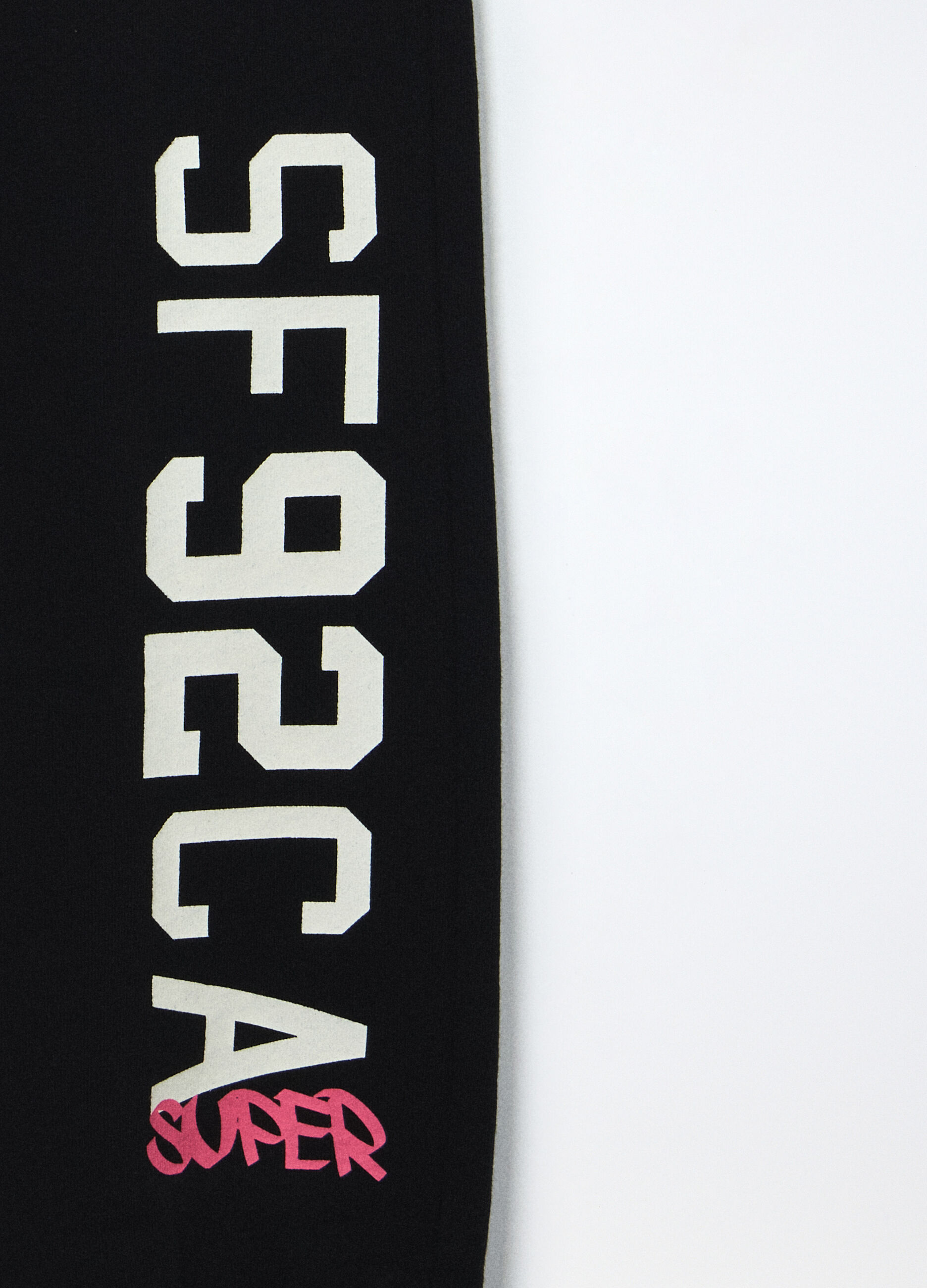 Jogger in french terry di puro cotone bambina_2