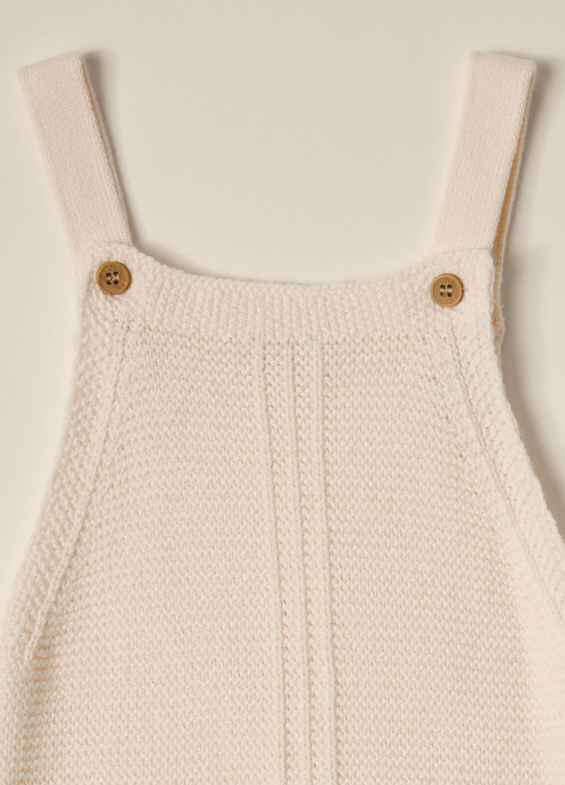 Salopette tricot in puro cotone IANA neonato_2