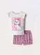 Set pigiama corto in jersey di puro cotone neonata_0
