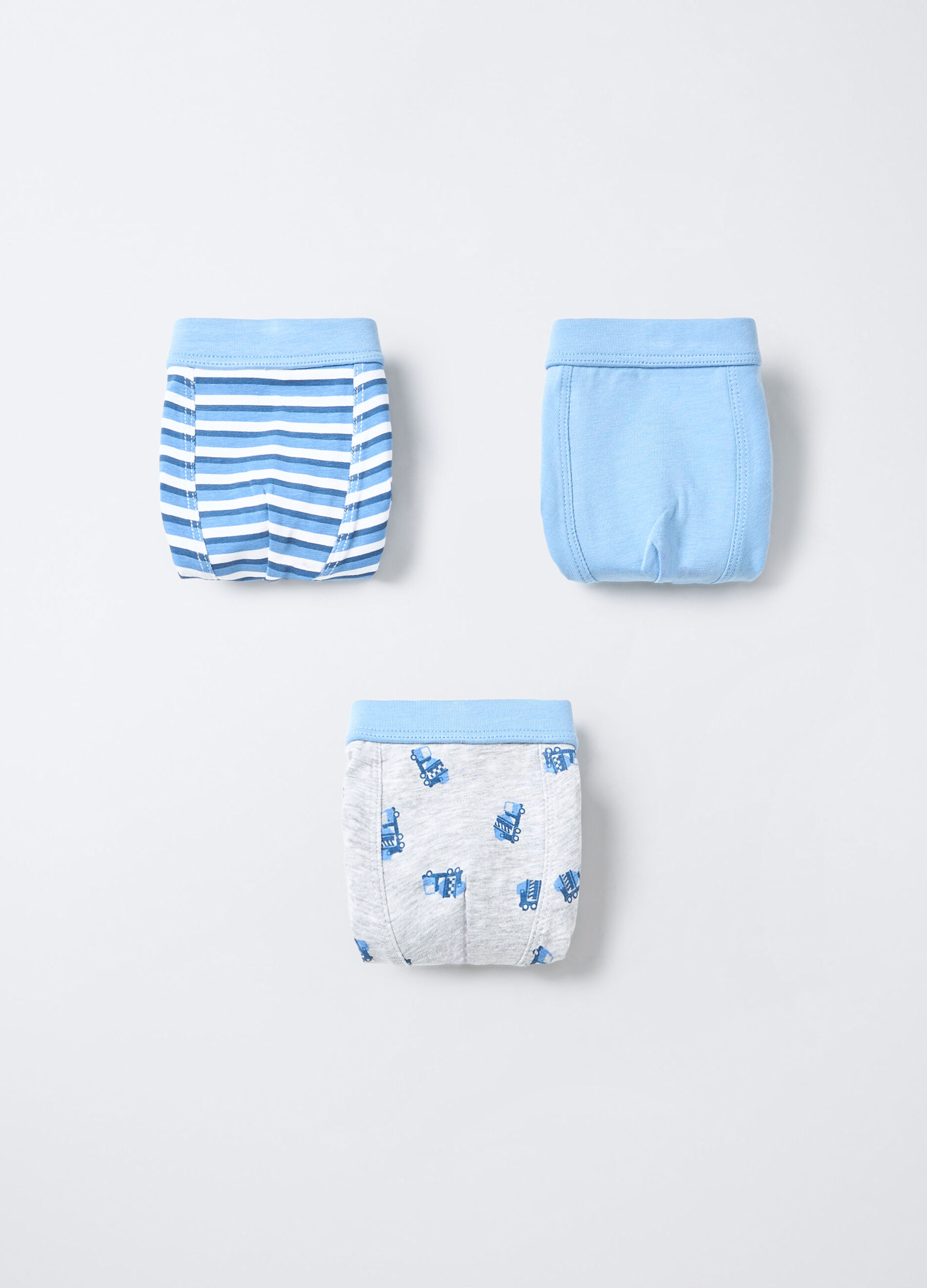 Pack 3 boxer in jersey di cotone stretch bambino _0