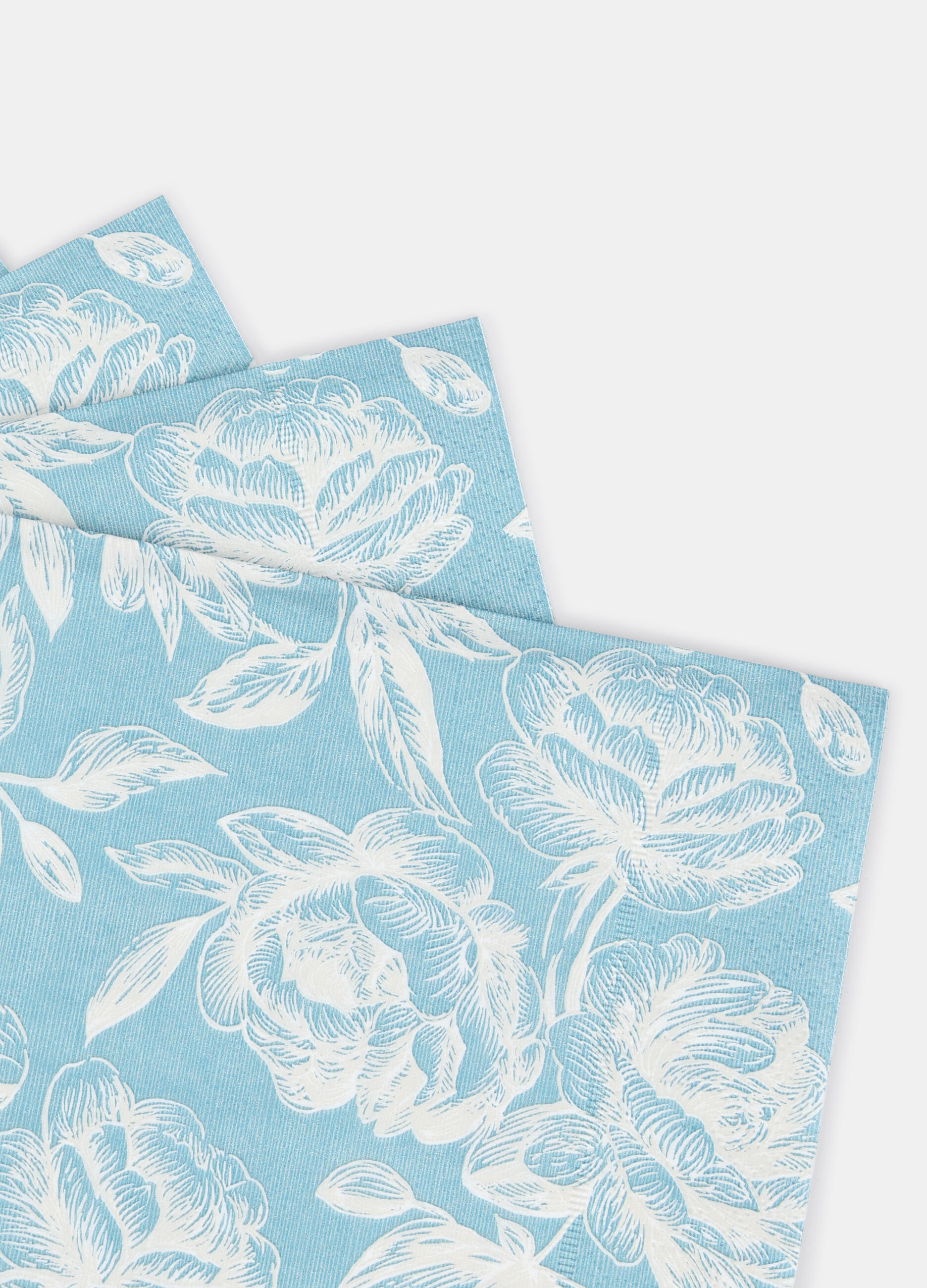 20 pack tovaglioli di carta a fiori Made in Italy_1