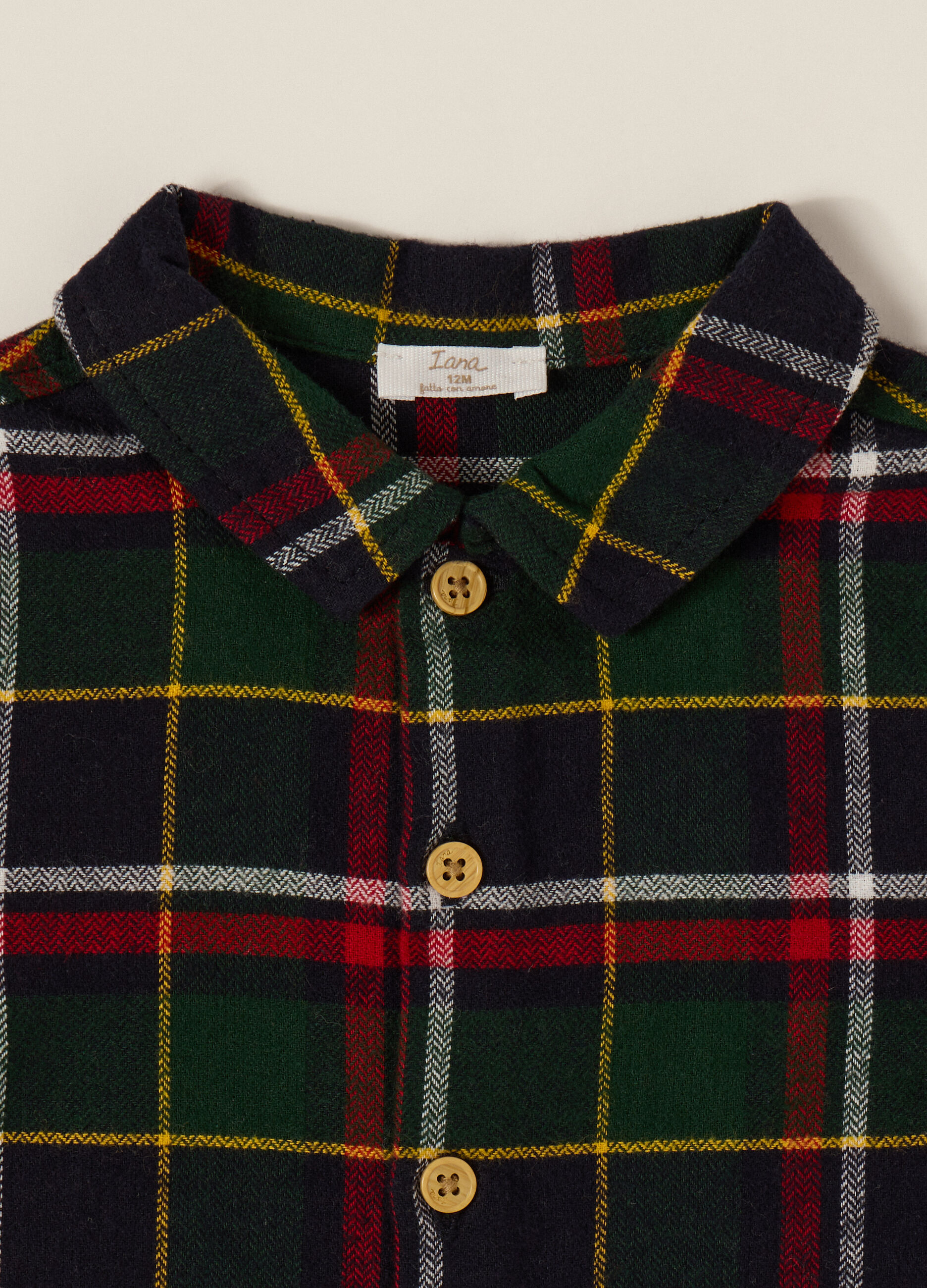 Camicia in twill di puro cotone IANA neonato_3