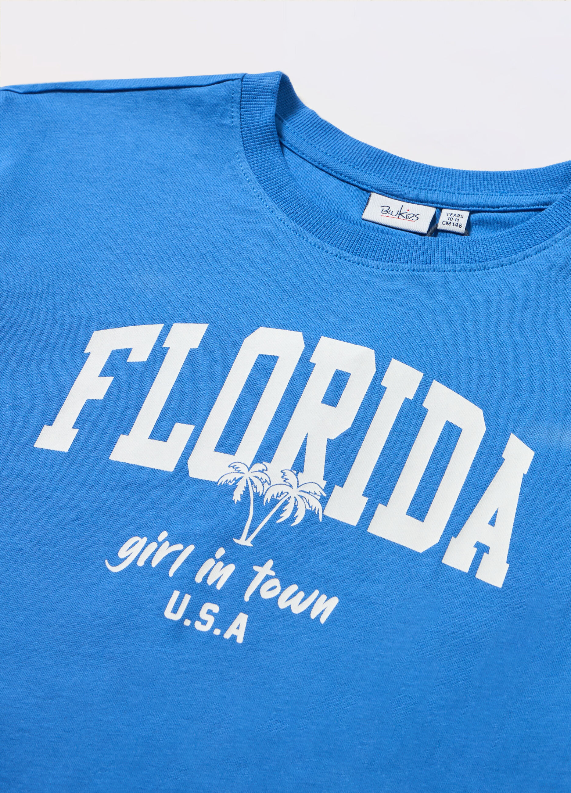 T-shirt in jersey di puro cotone ragazza_1