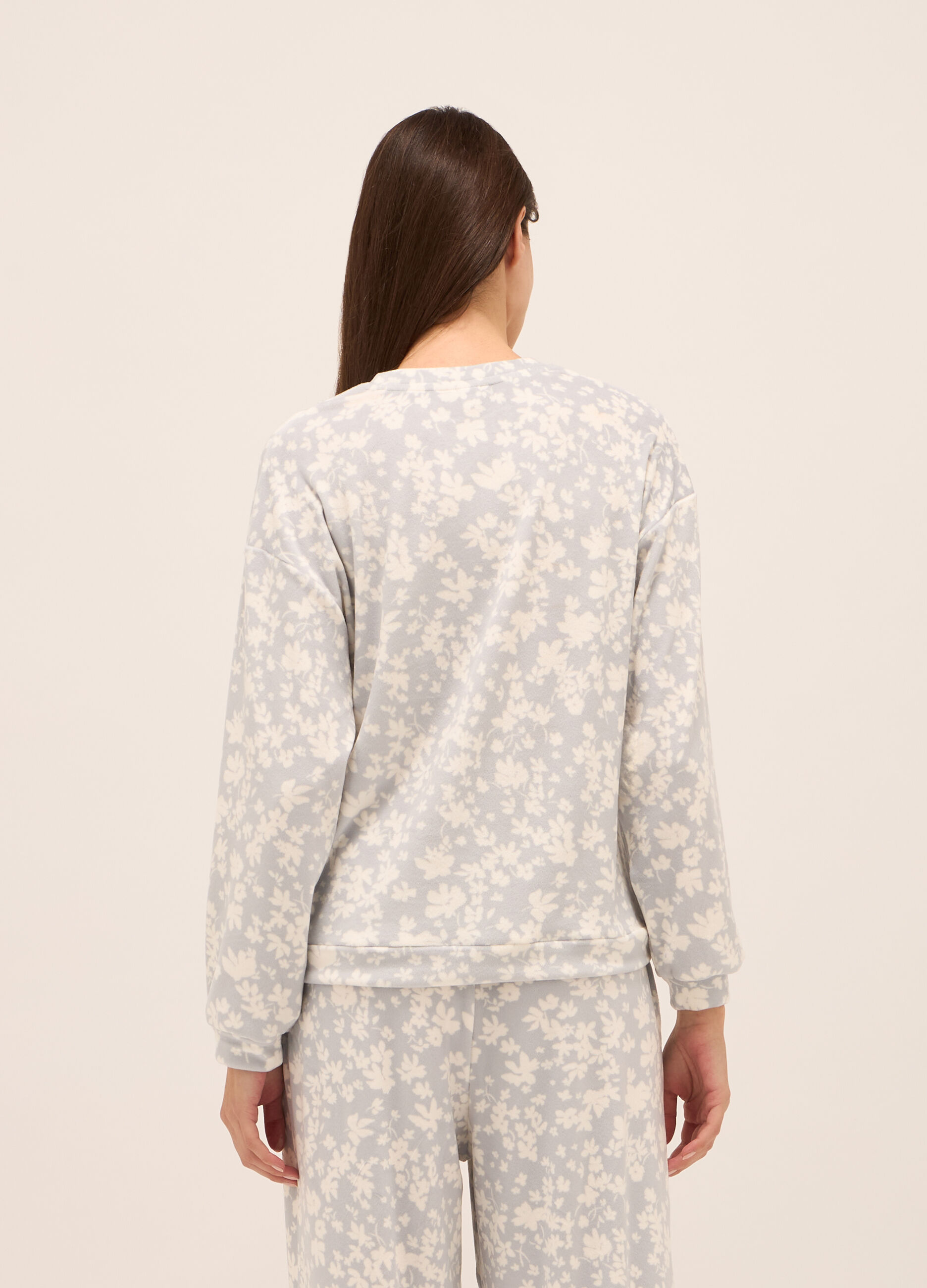 Top pigiama velour donna_1