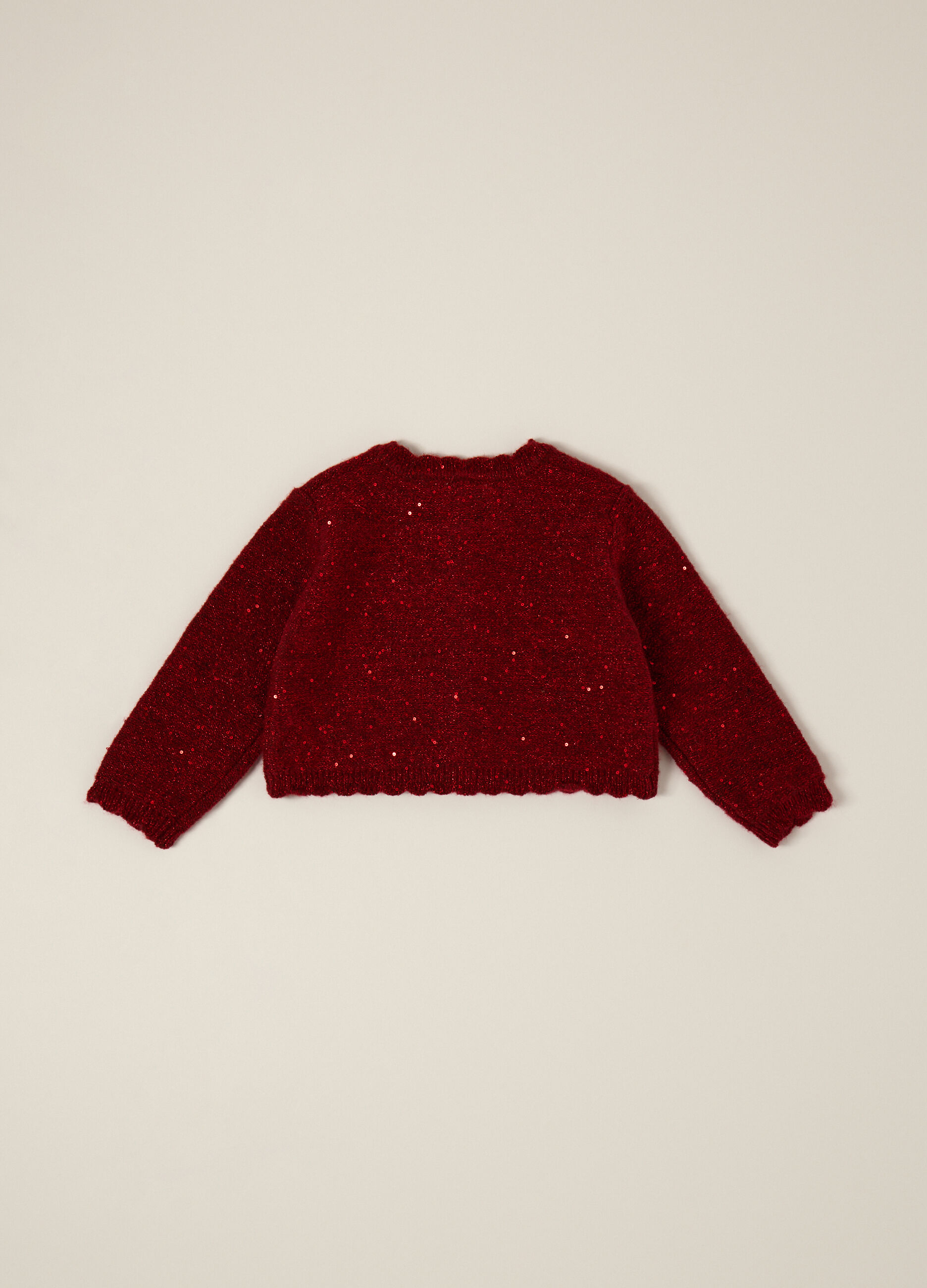 Cardigan tricot con paillettes IANA neonata_1