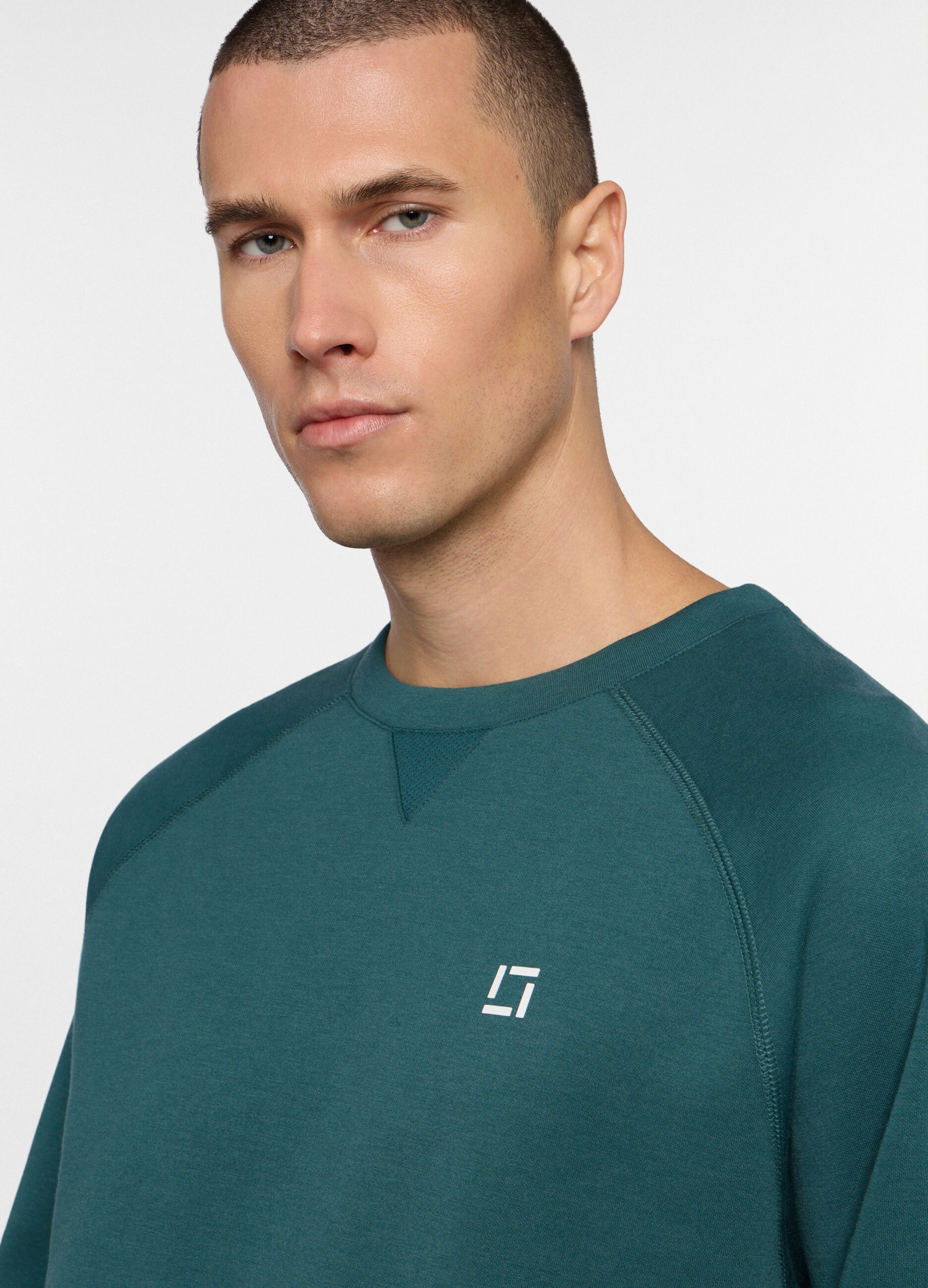 Felpa girocollo in interlock misto cotone uomo_2