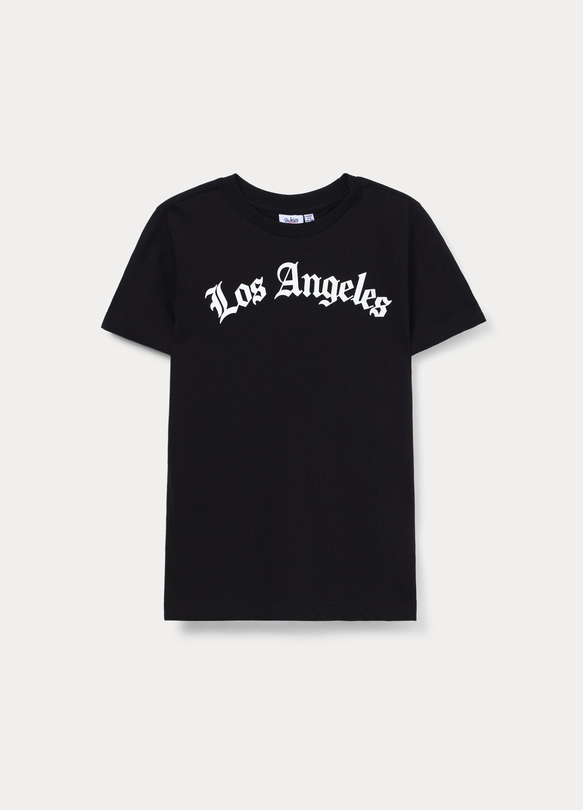 T-shirt girocollo in jersey di puro cotone ragazzo_0