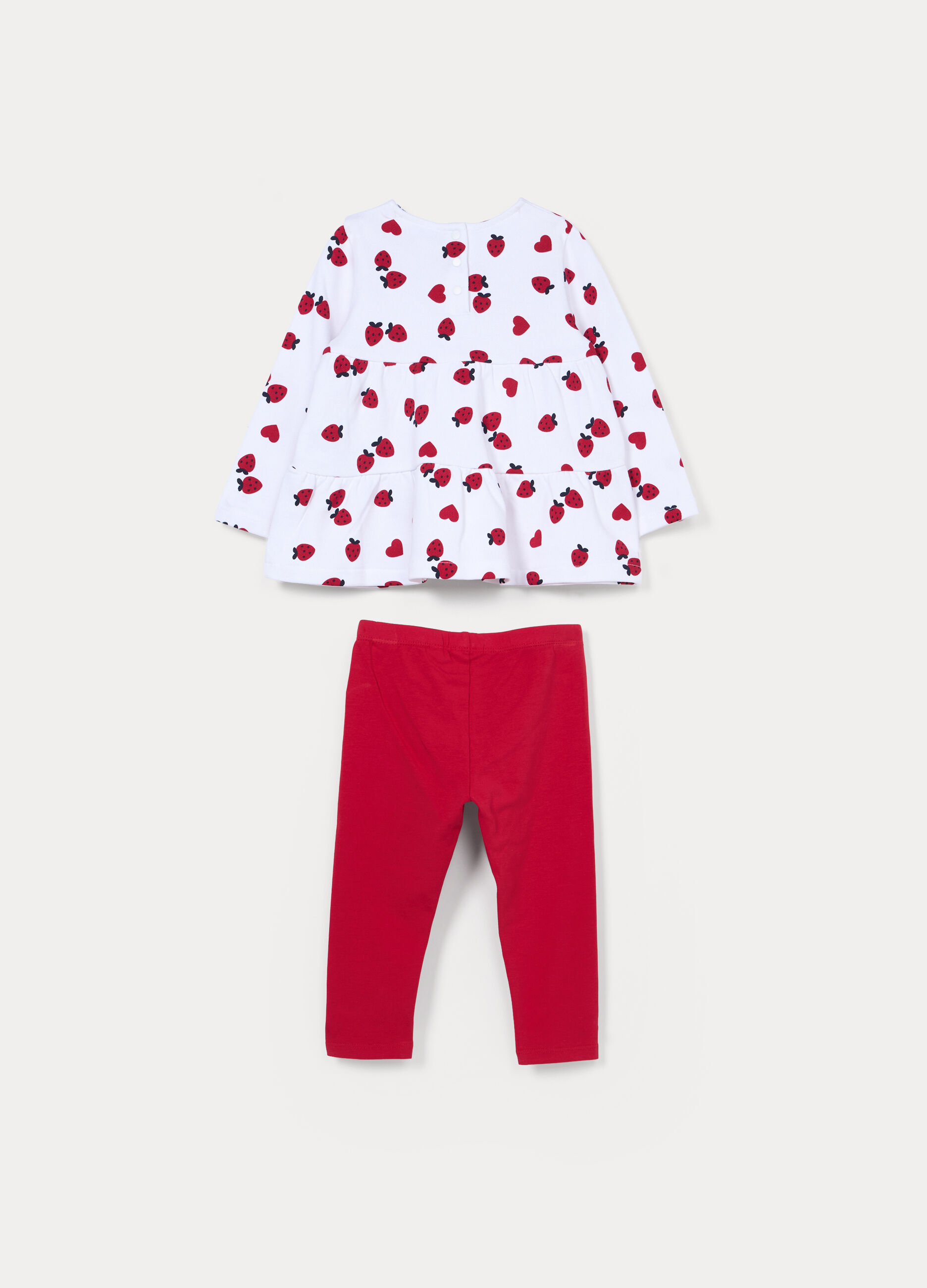 Jogging set in french terry di puro cotone bimba_1